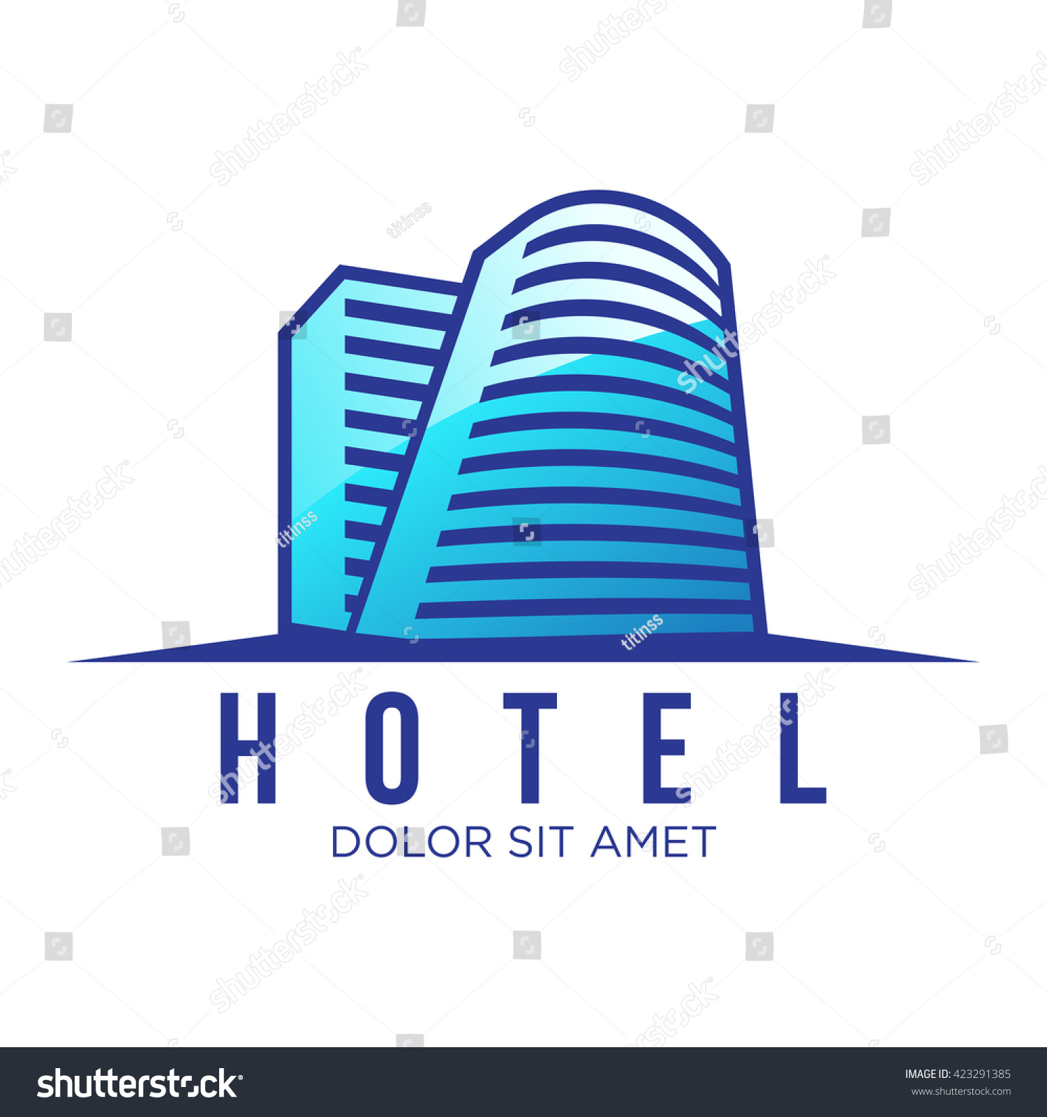 House Hotel Apartment Logo Template Stock Vector (Royalty Free ...