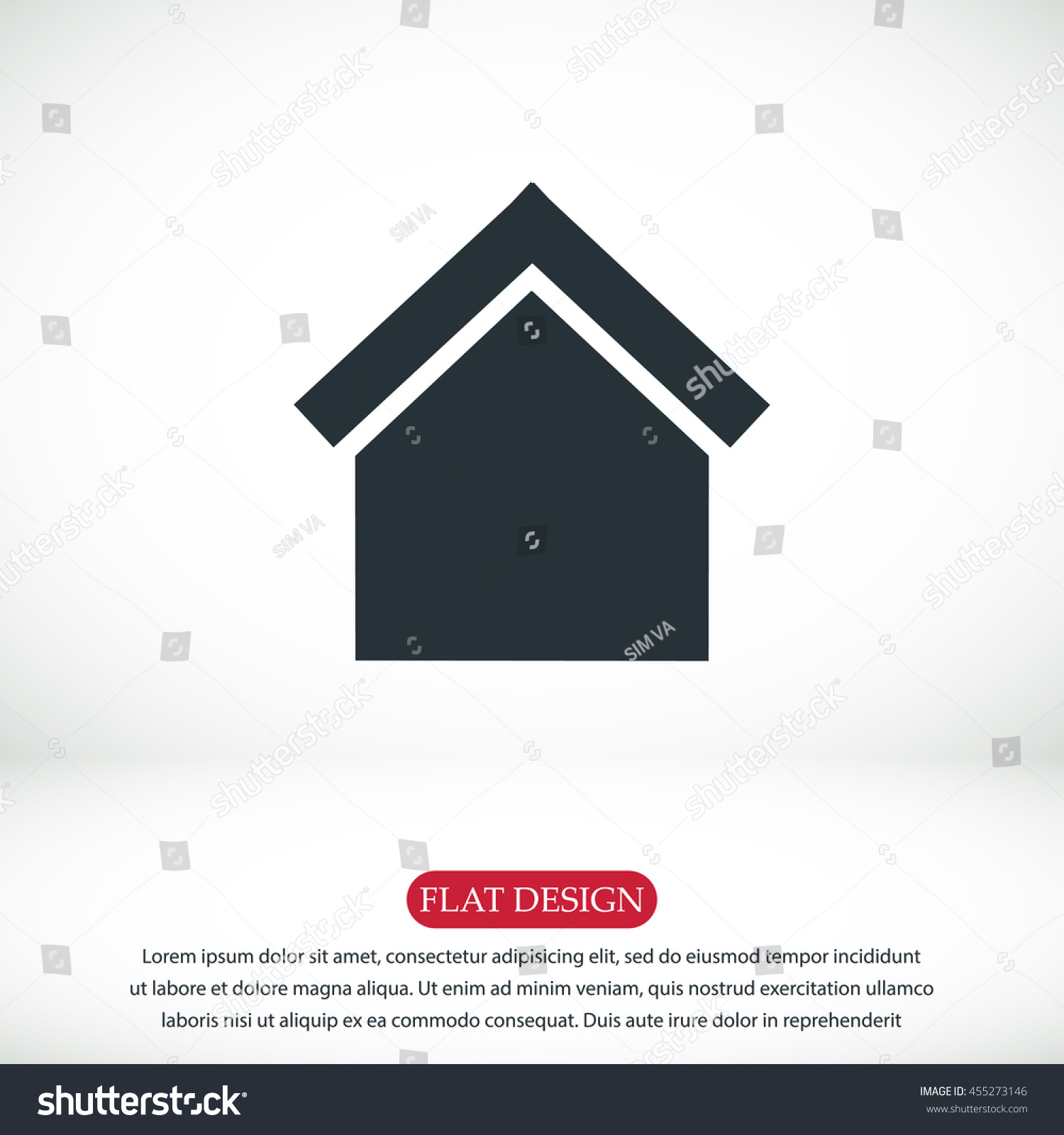 House Icon Stock Vector 455273146 : Shutterstock