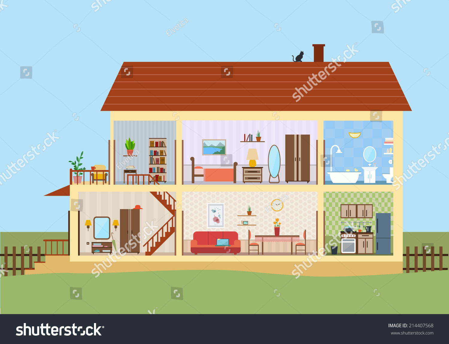 free clipart of rooms in house - photo #21