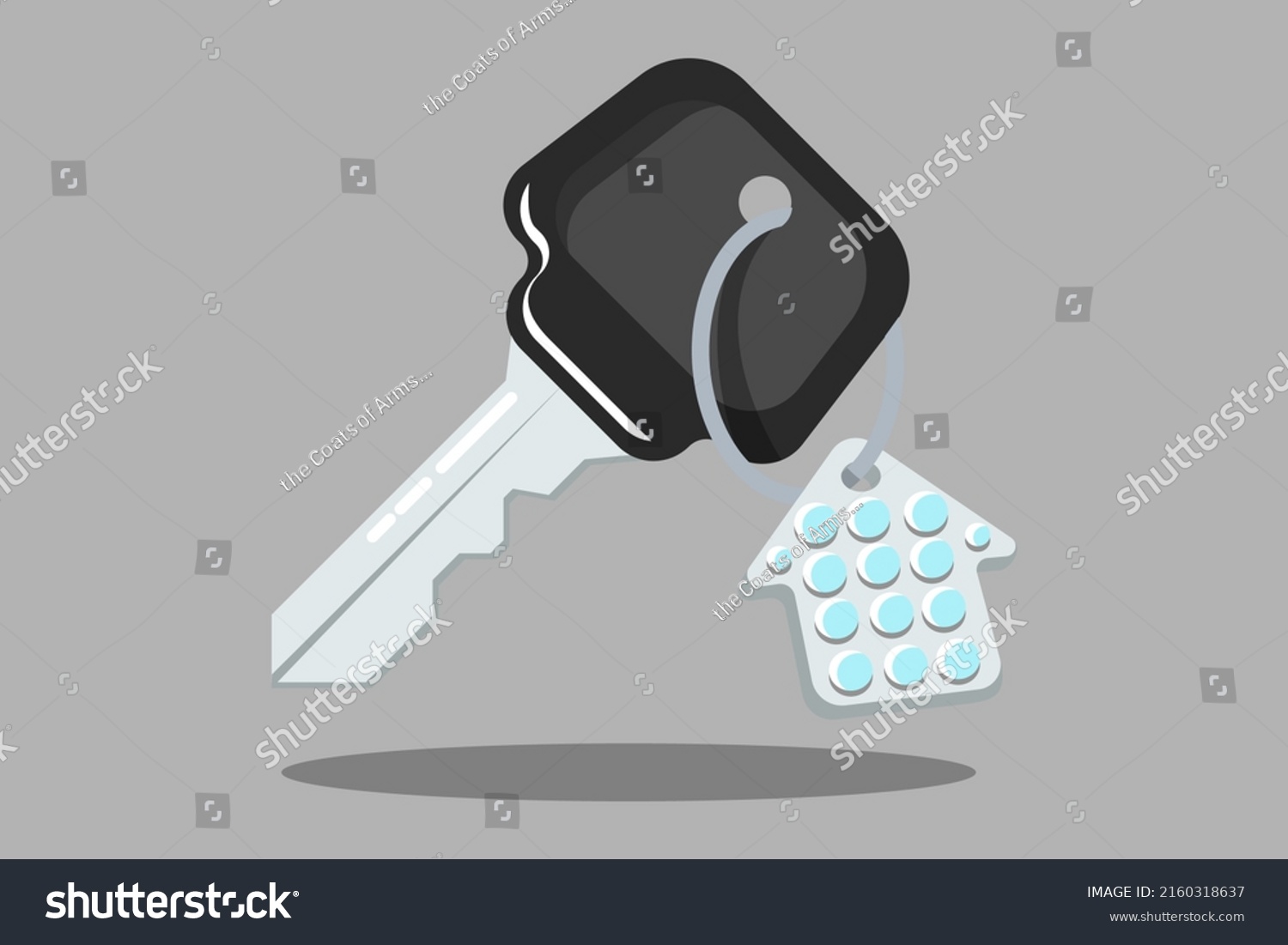 House Keys Vector Graphic Illustration Art Stock Vector (Royalty Free