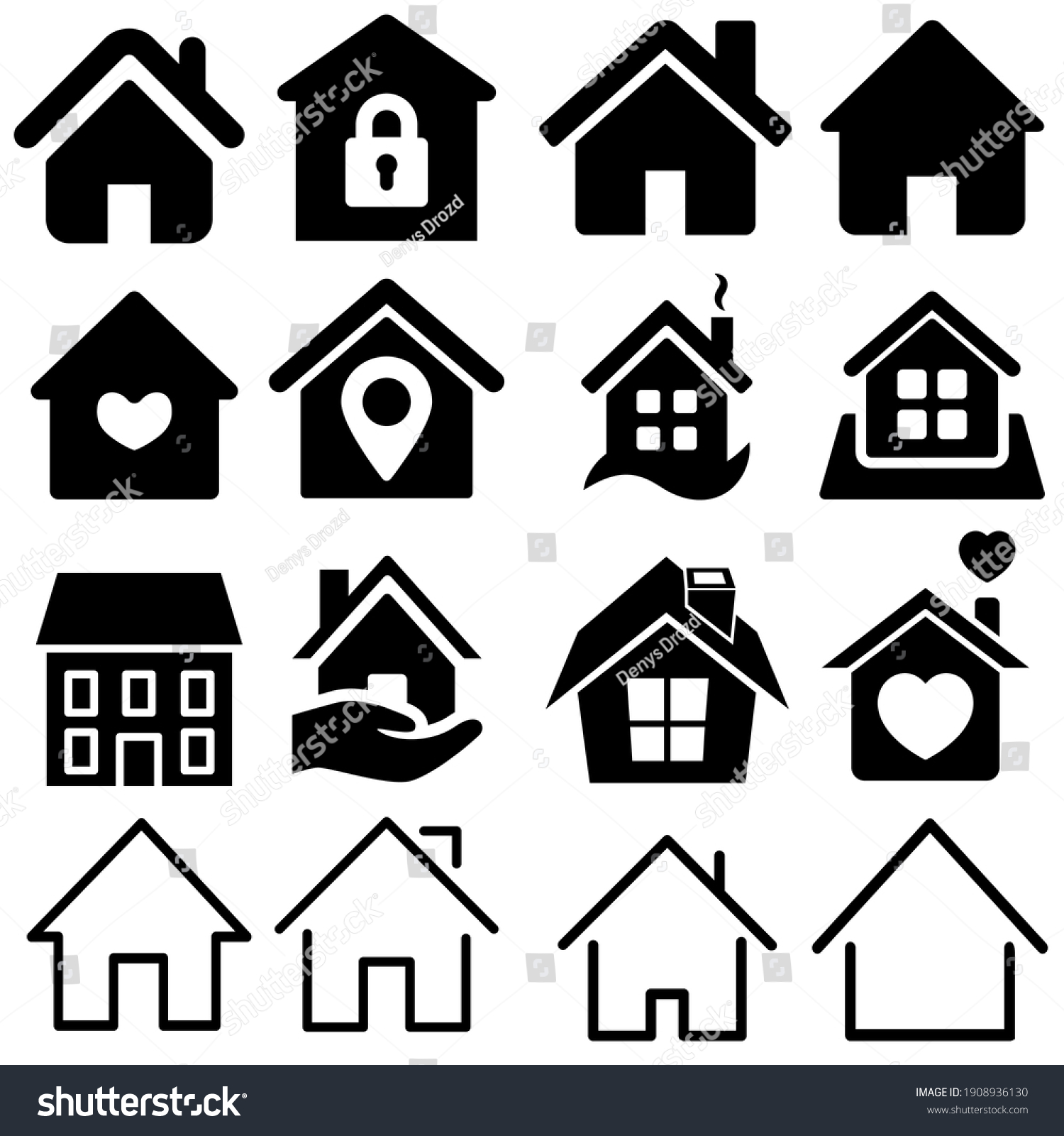 SVG of House vector icon set. home illustration sign collection. building symbol. svg