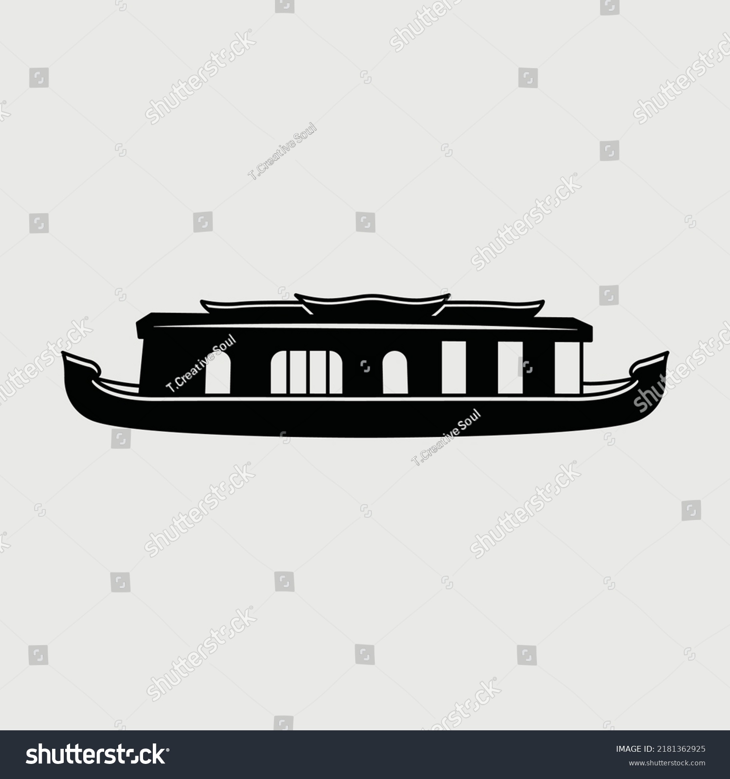 SVG of Houseboat SVG  Printable Vector Design, svg