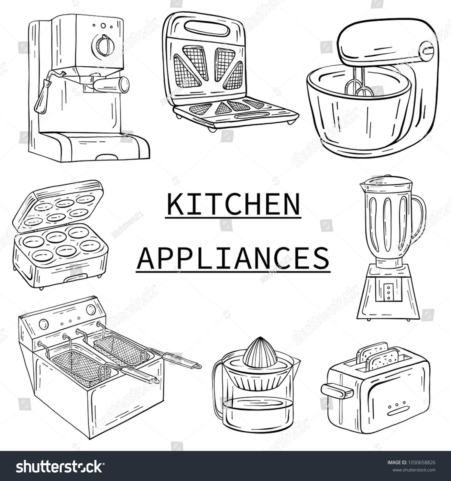 26,770 Kitchen Equipment Sketch Images, Stock Photos & Vectors ...