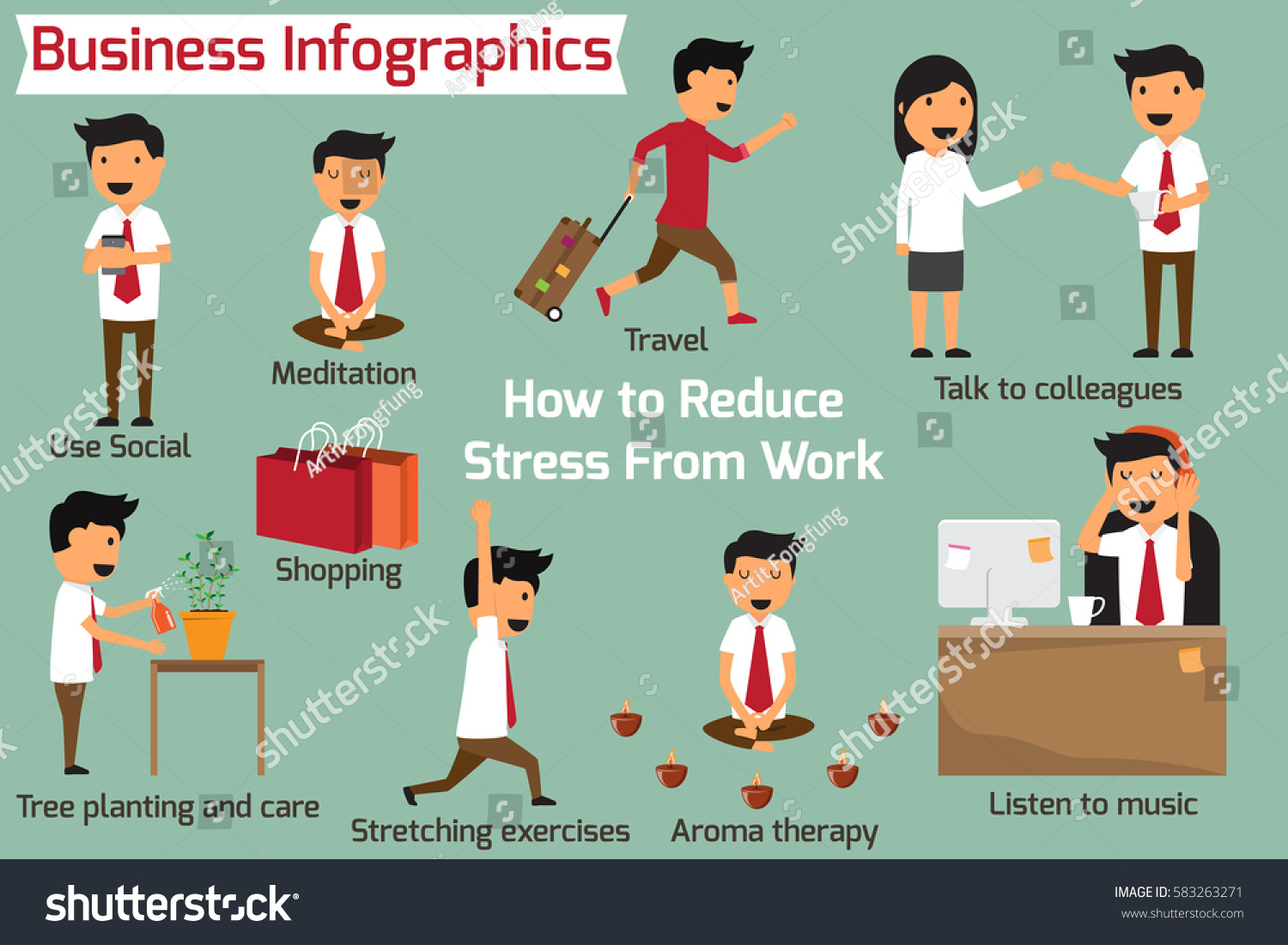 works reduce how How Vector Work Stock Stress Eliminate Reduce Business