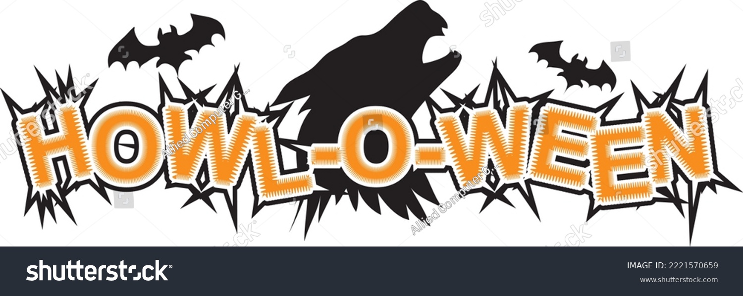SVG of Howl-O-Ween Holiday Event Vector Illustration svg