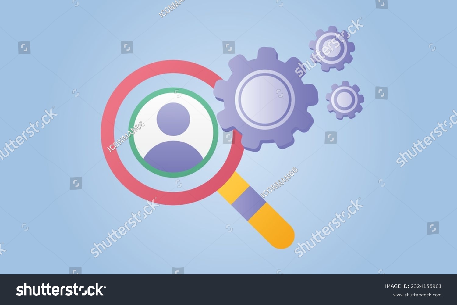 SVG of HR services icon. Trendy modern flat vector hr services icon. svg