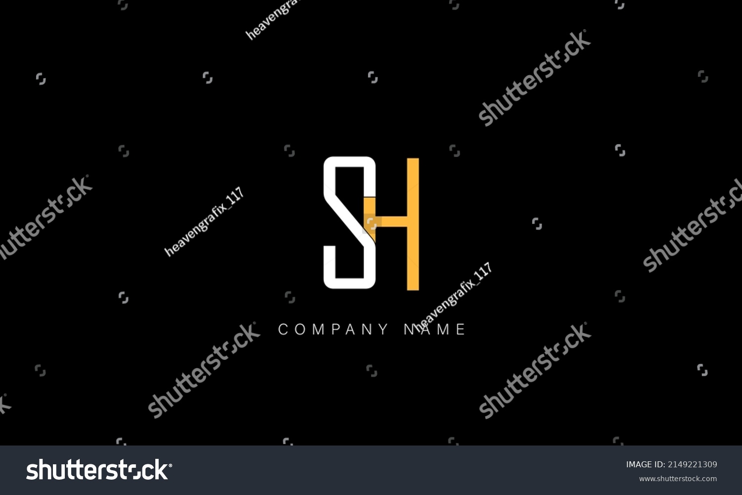 Hs Sh Alphabet Letters Logo Monogram Stock Vector (Royalty Free ...