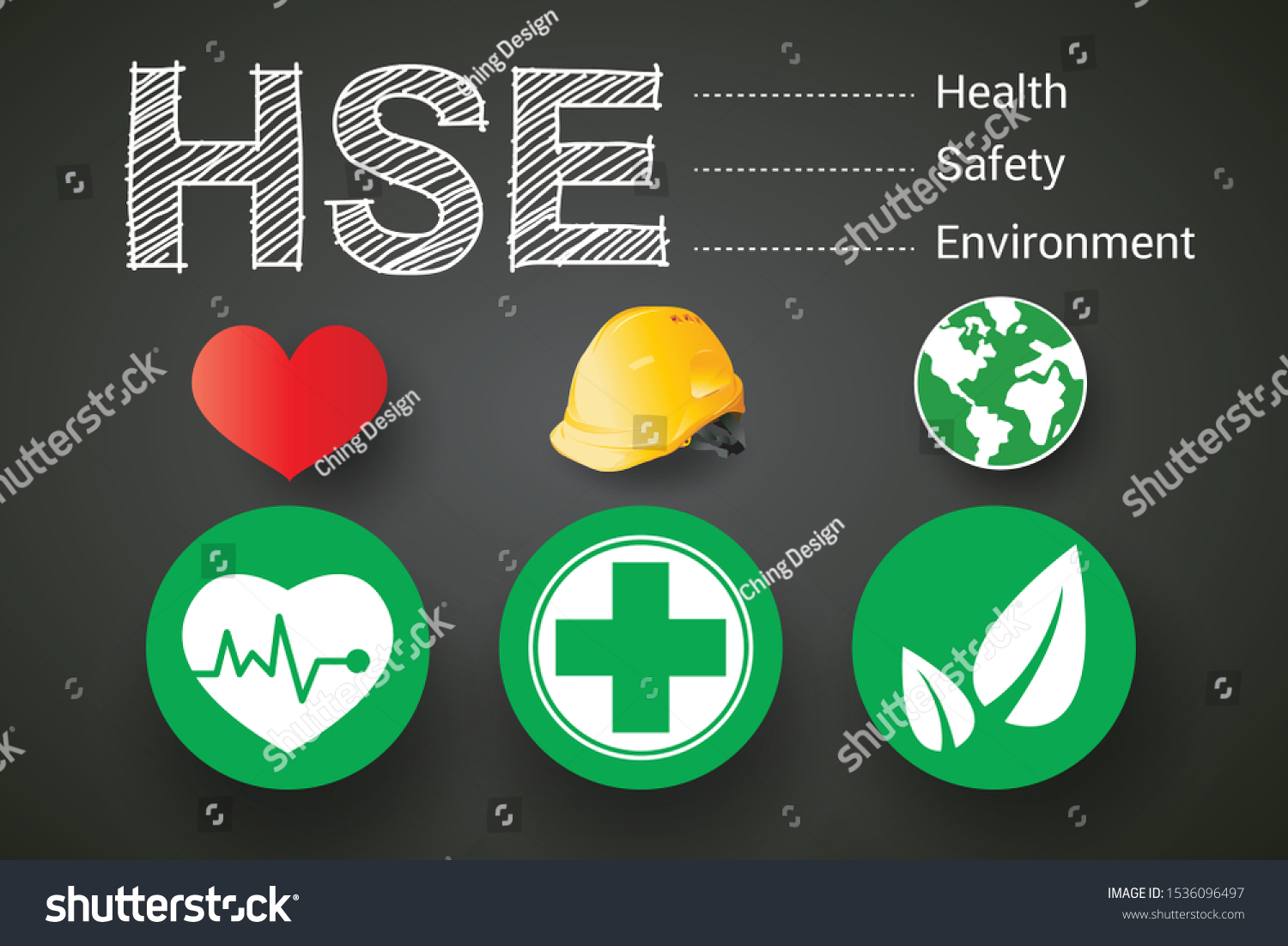 Hse Concept Health Safety Environment Acronym Stock Vector Royalty Free 1536096497