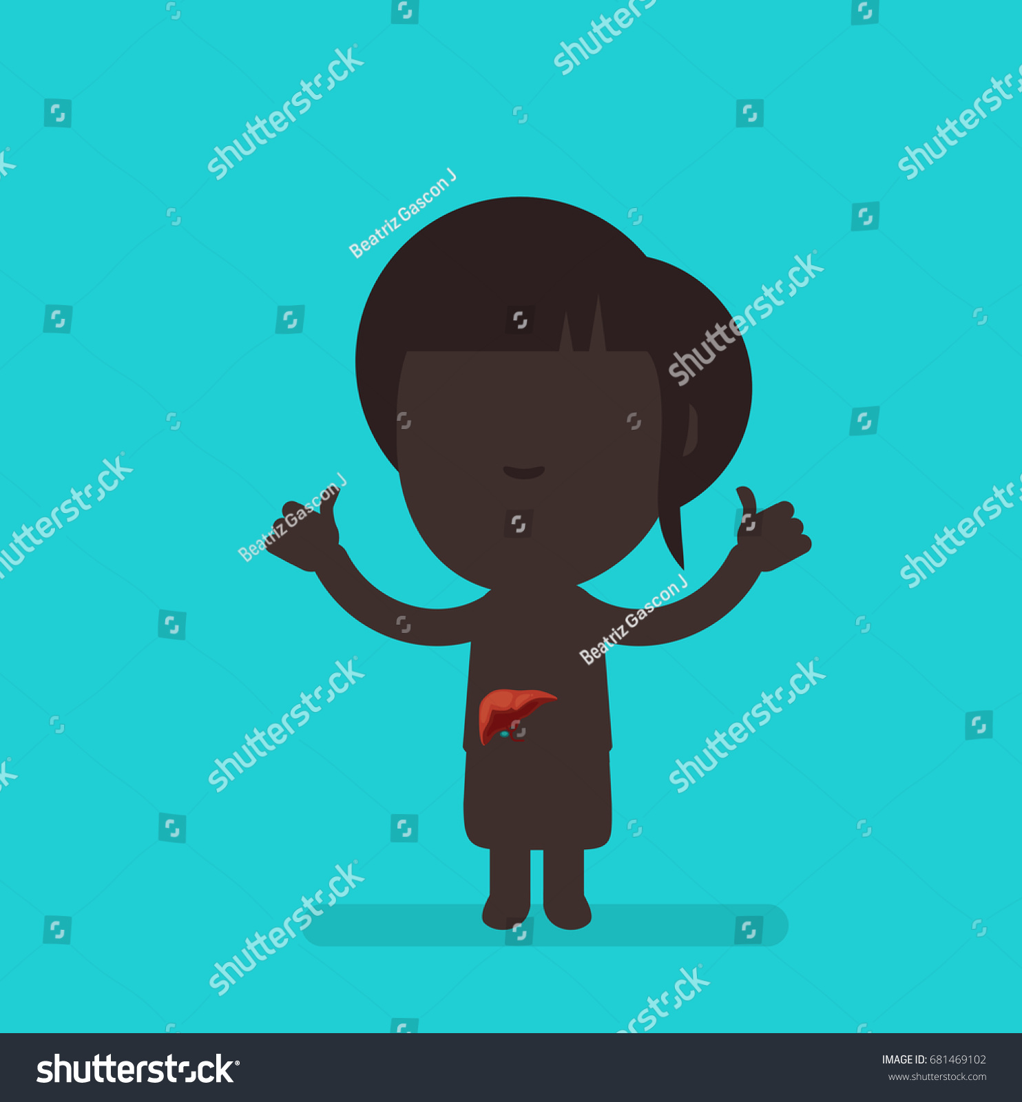 Vektor Stok Human Body Anatomy Vector Illustration Tanpa Royalti 681469102 Shutterstock 