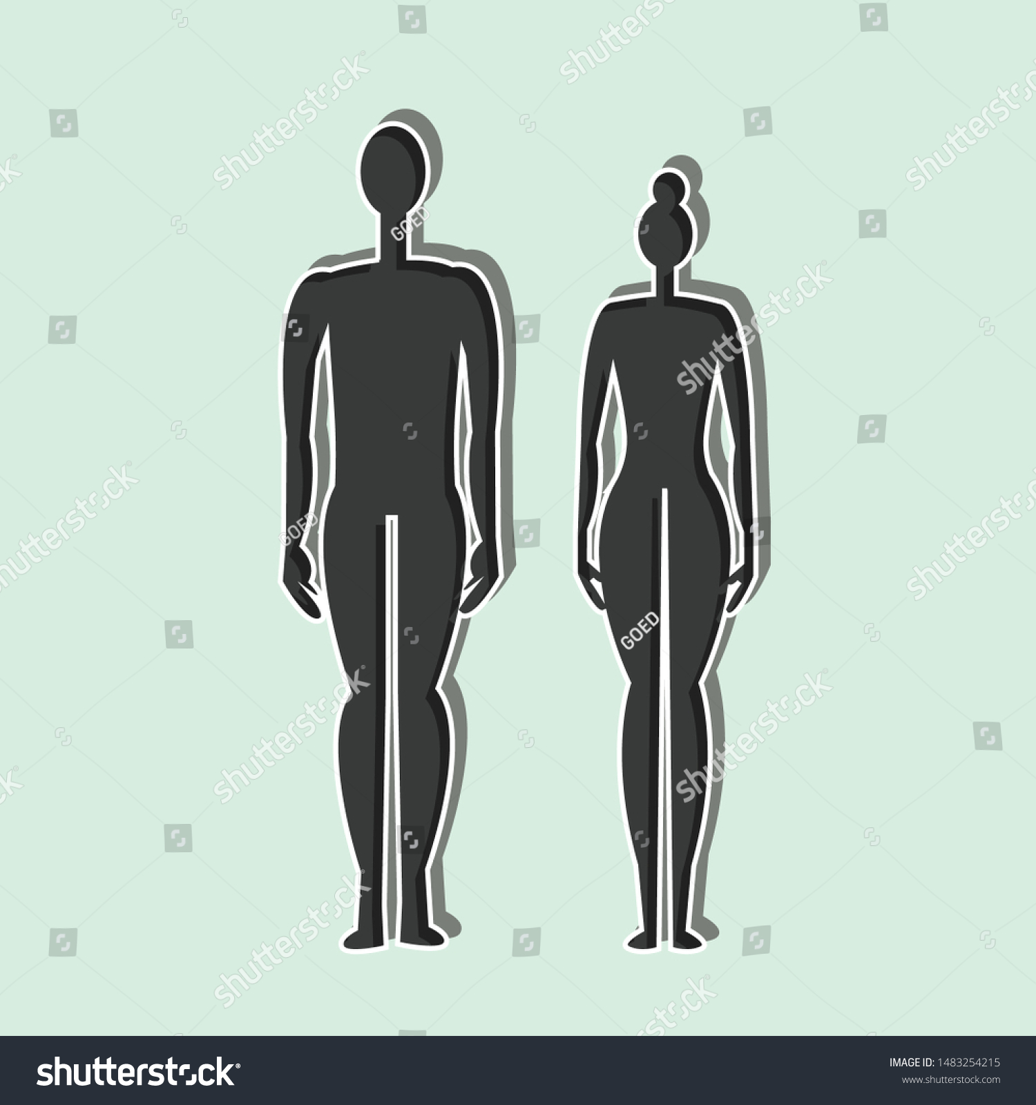 Human Body Concept Vector Illustration Stock Vector (Royalty Free ...