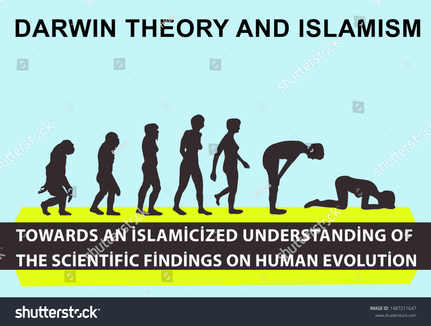 SVG of human creation. Darwin's Theory Of Evolution.Theory of evolution of man.Human development.Cro-Magnon, Neanderthal,Java Man, Australopithecine, monkey. Islam and the theory of evolution svg