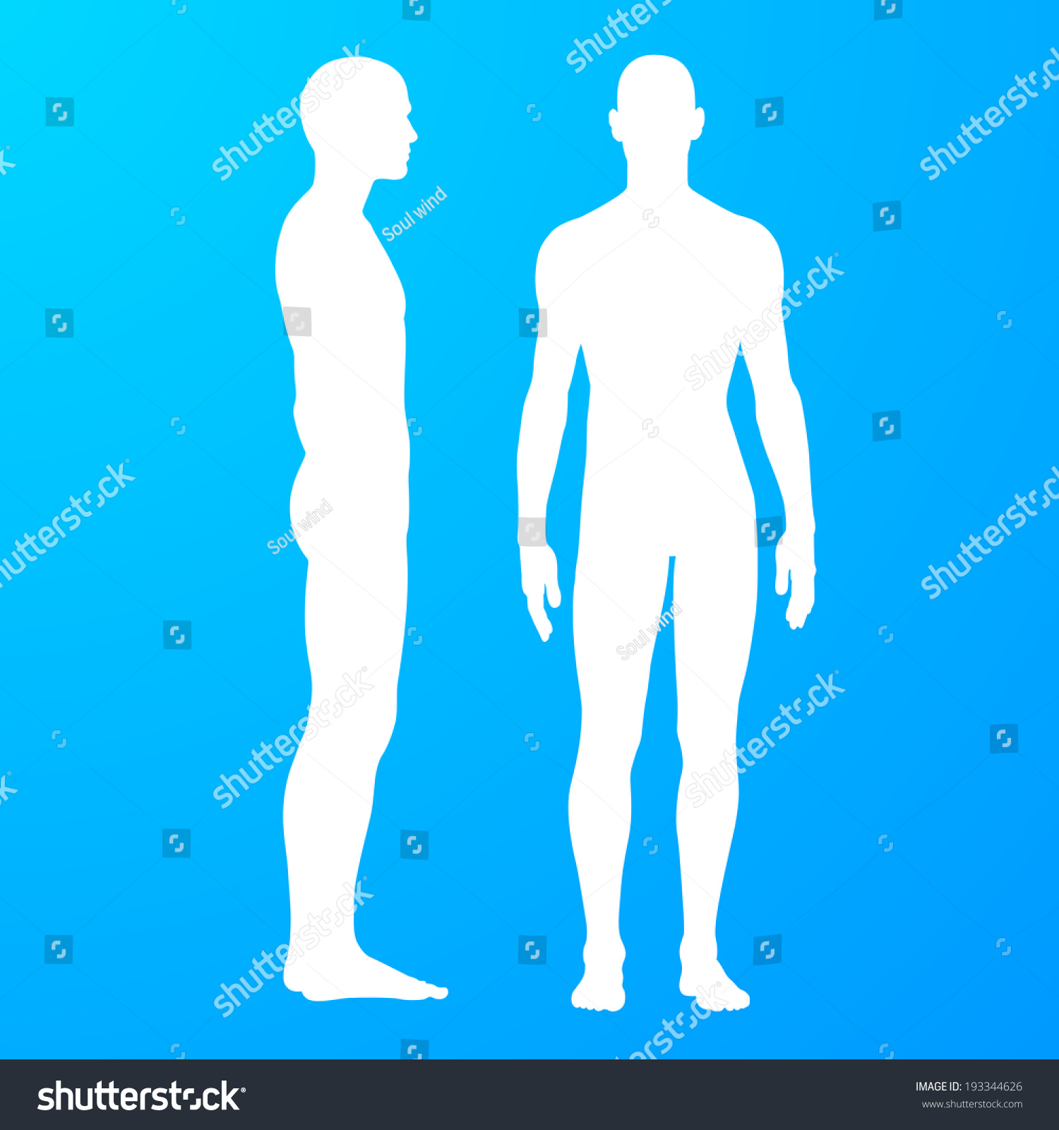 Human Figure Stock Vector Illustration 193344626 : Shutterstock