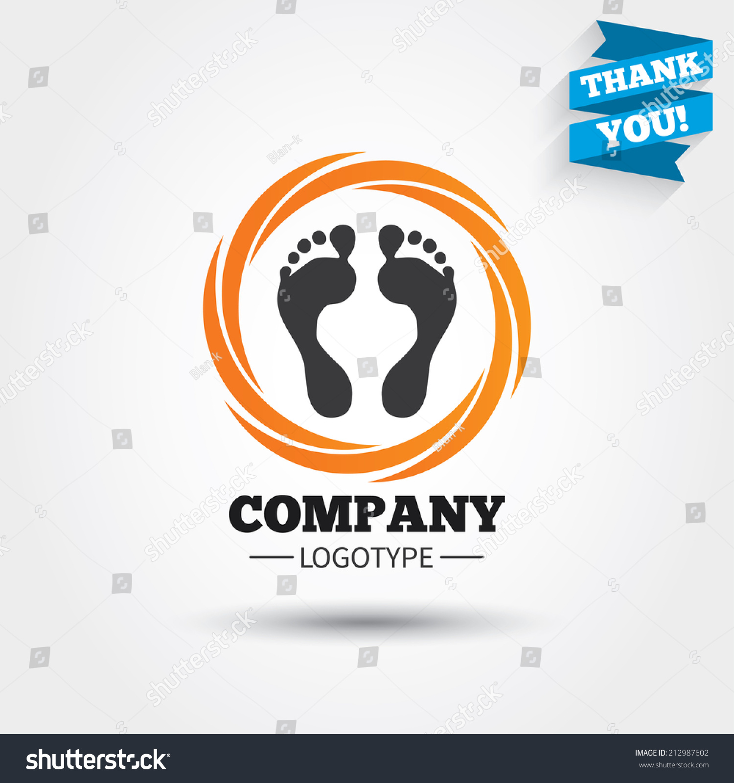 Human Footprint Sign Icon Barefoot Symbol Signs Symbols Stock Image