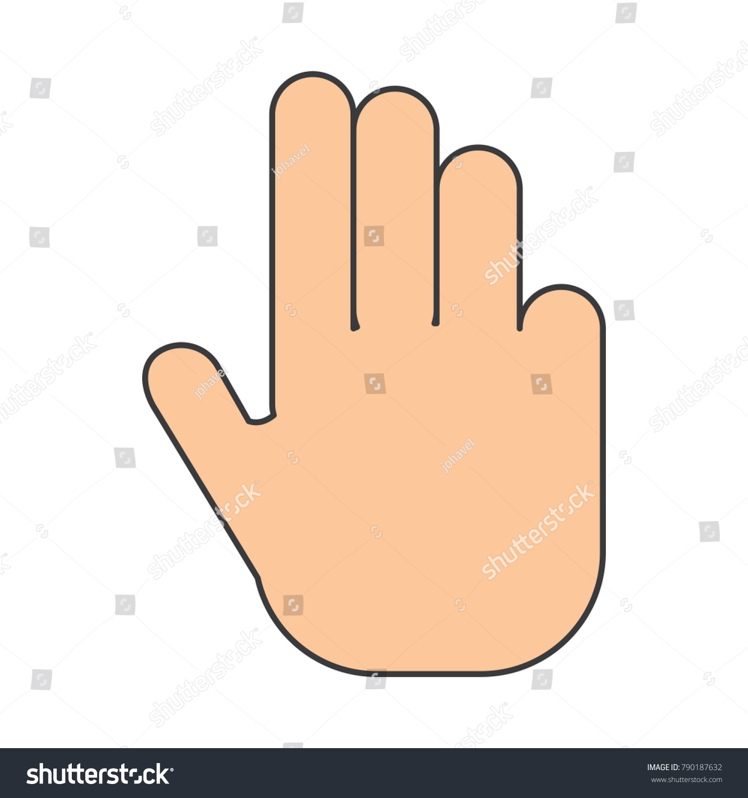 Human Hand Design Stock Vector (Royalty Free) 790187632 | Shutterstock
