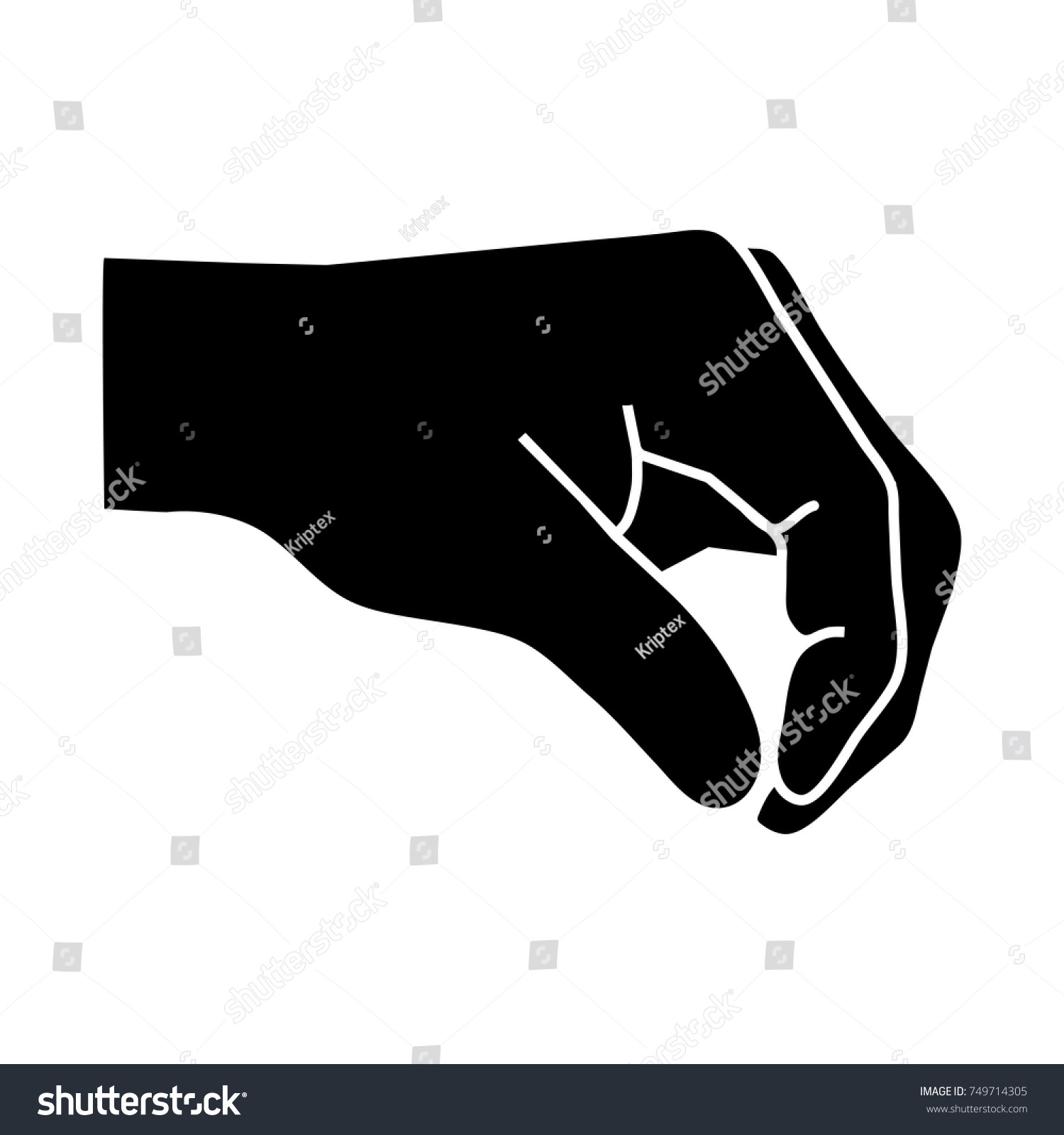 Human Hand Giving Something Vector Icon Stock Vector (royalty Free 