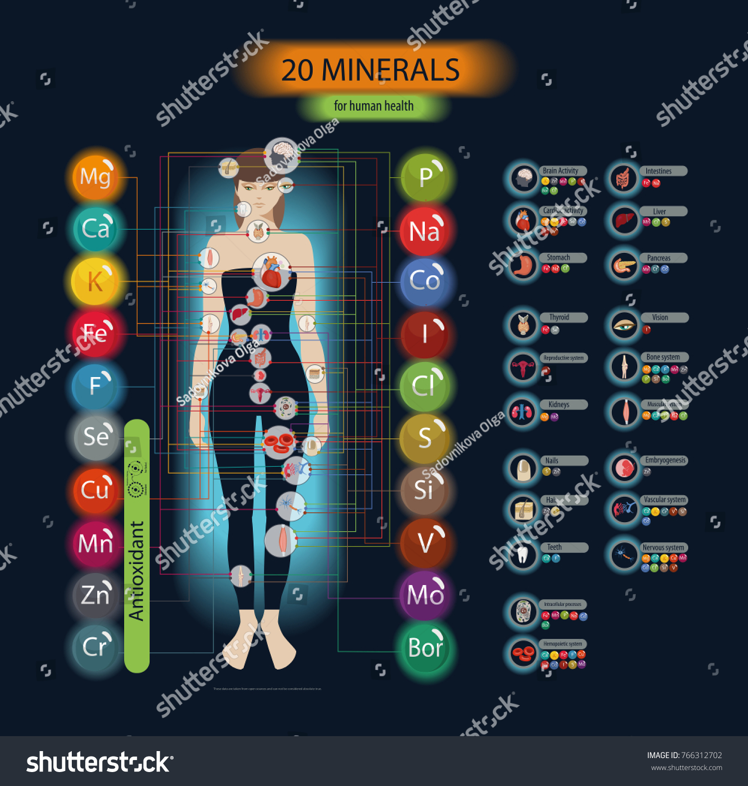 Microelements in the human body: their role and importance. Table Microelements in the human body: their role and importance. Table
