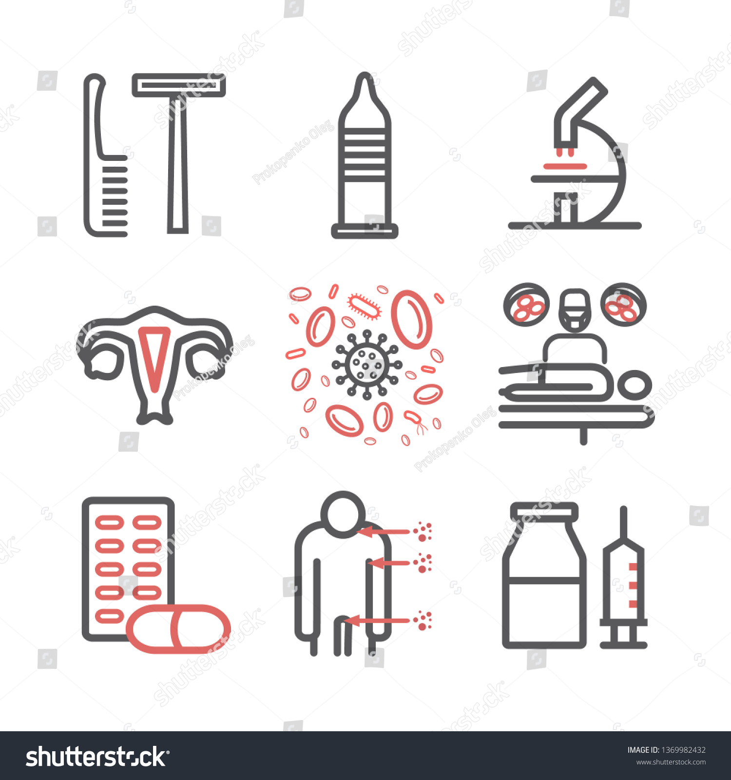 Human Papillomavirus Infection Hpv Vector Signs Stock Vector (Royalty ...