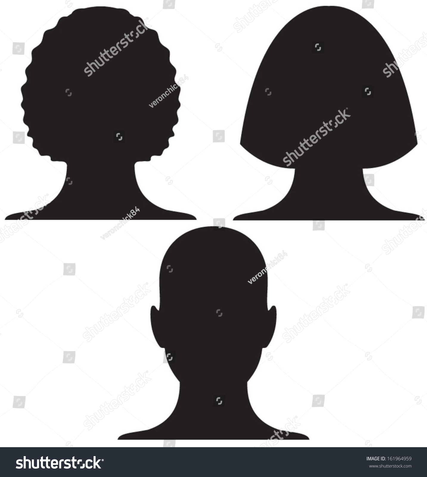 Human Profile Picture Stock Vector (Royalty Free) 161964959 | Shutterstock