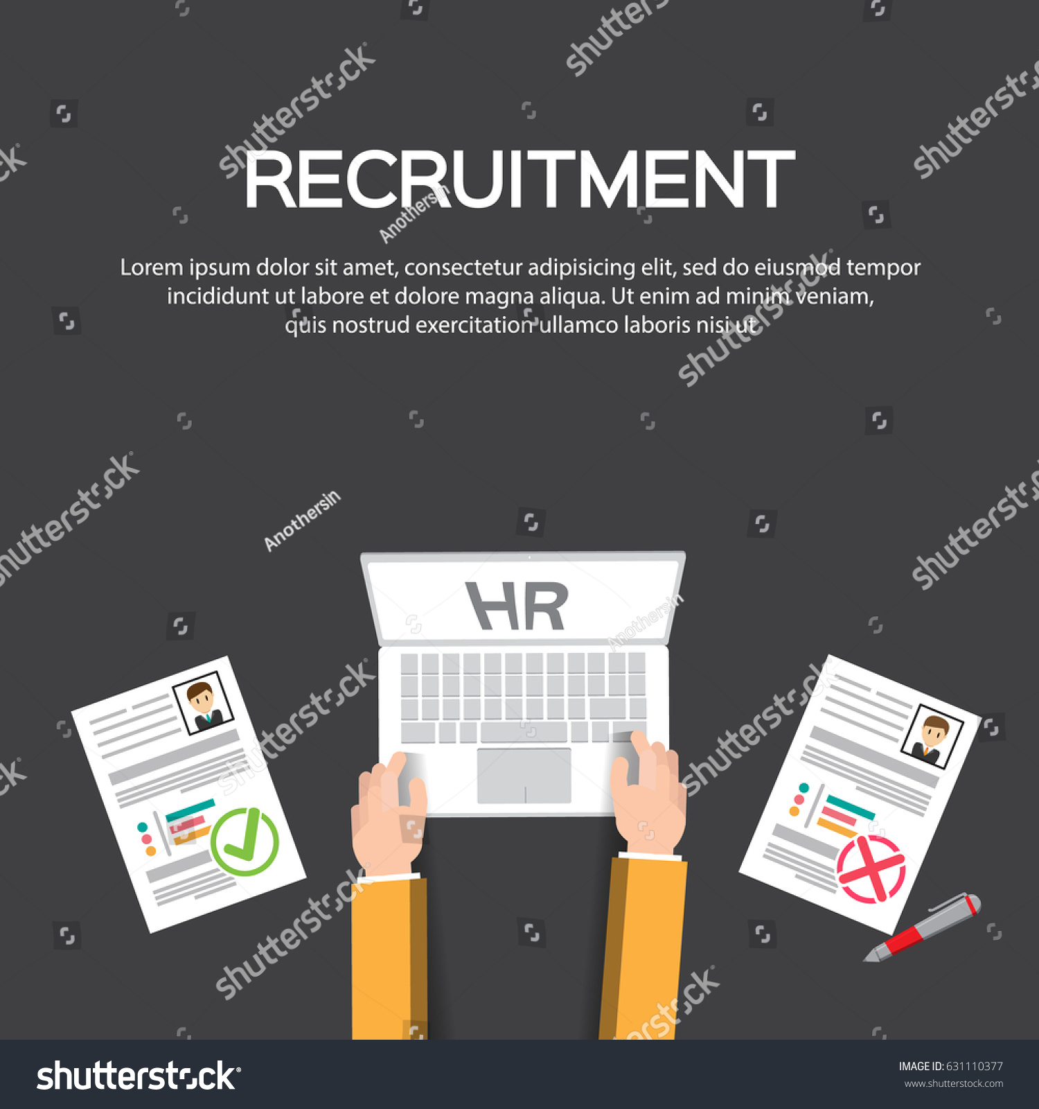 Human Resource Hr Management Infographics Element Stock Vector Royalty Free