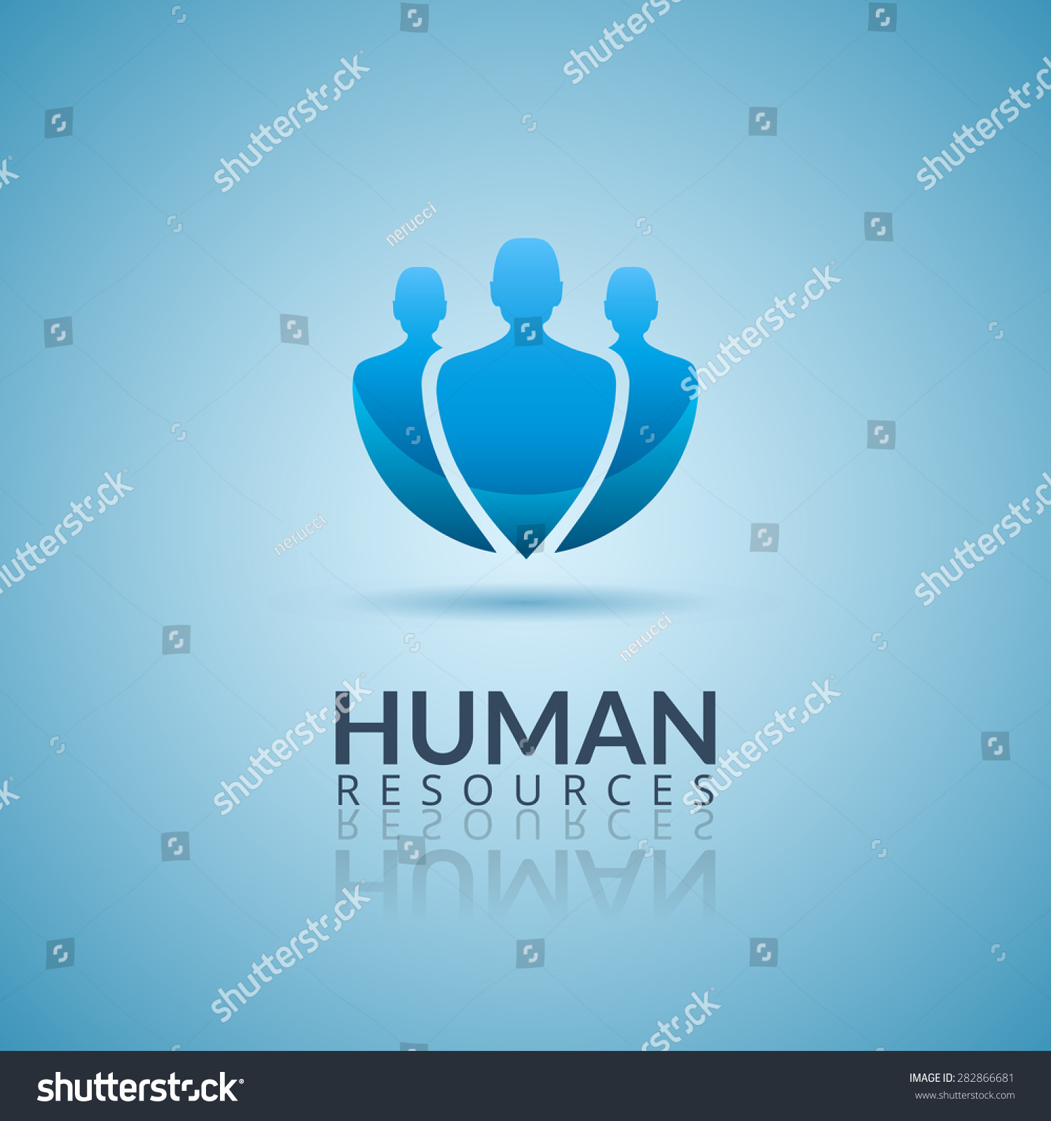 Human Resource Vector Concept Logo. Vector Illustration. - 282866681 ...