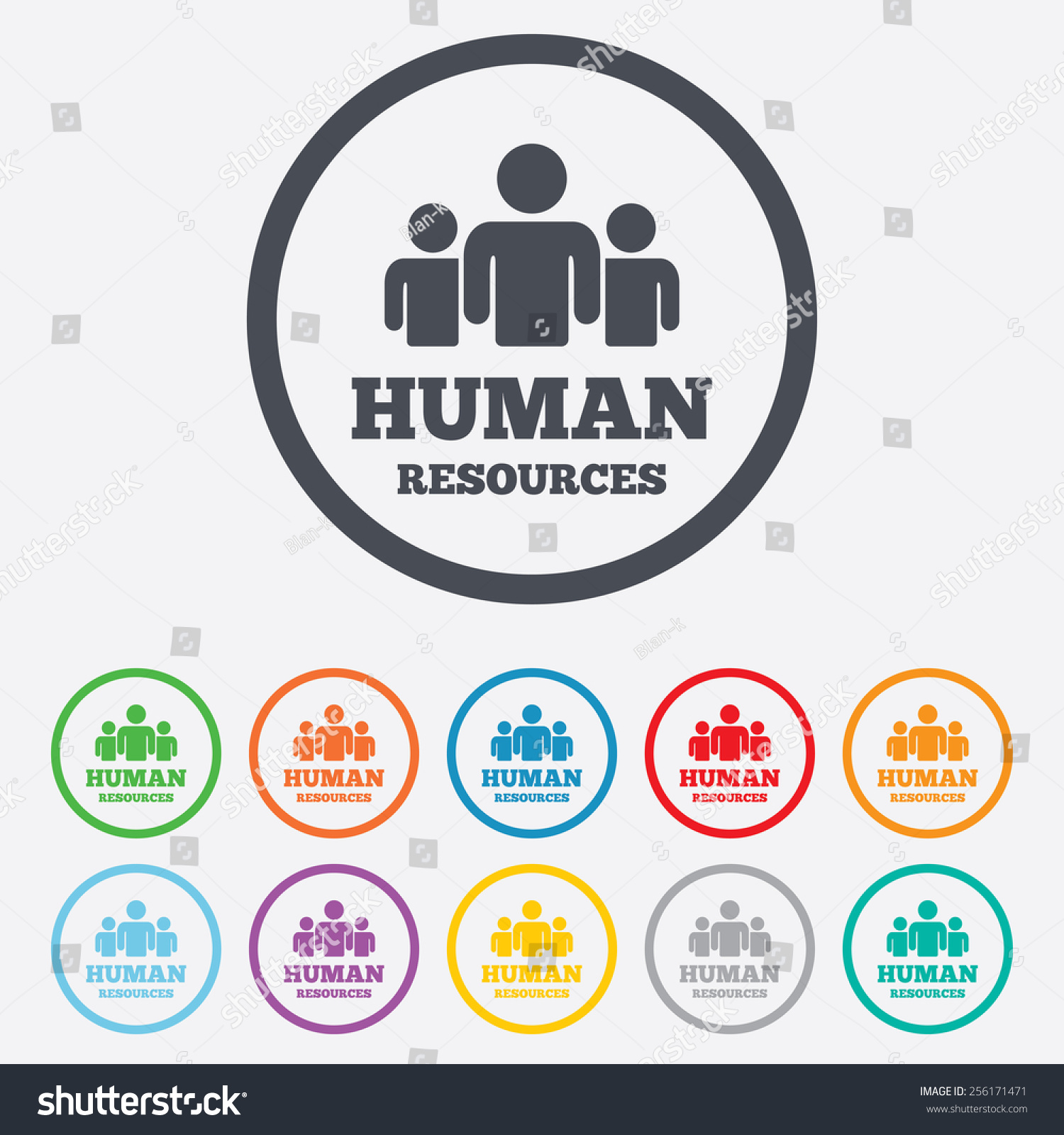 Human Resources Sign Icon Hr Symbol Stock Vector 256171471 - Shutterstock