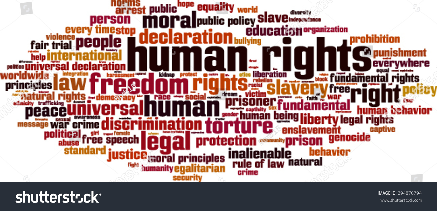 Human Rights Word Cloud Concept Vector : Image Vectorielle De Stock ...