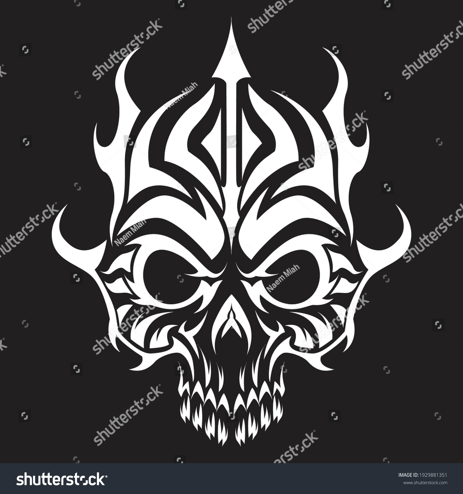 Human Skull Vector Illustration Design Stock Vector Royalty Free 1929881351 Shutterstock 4588