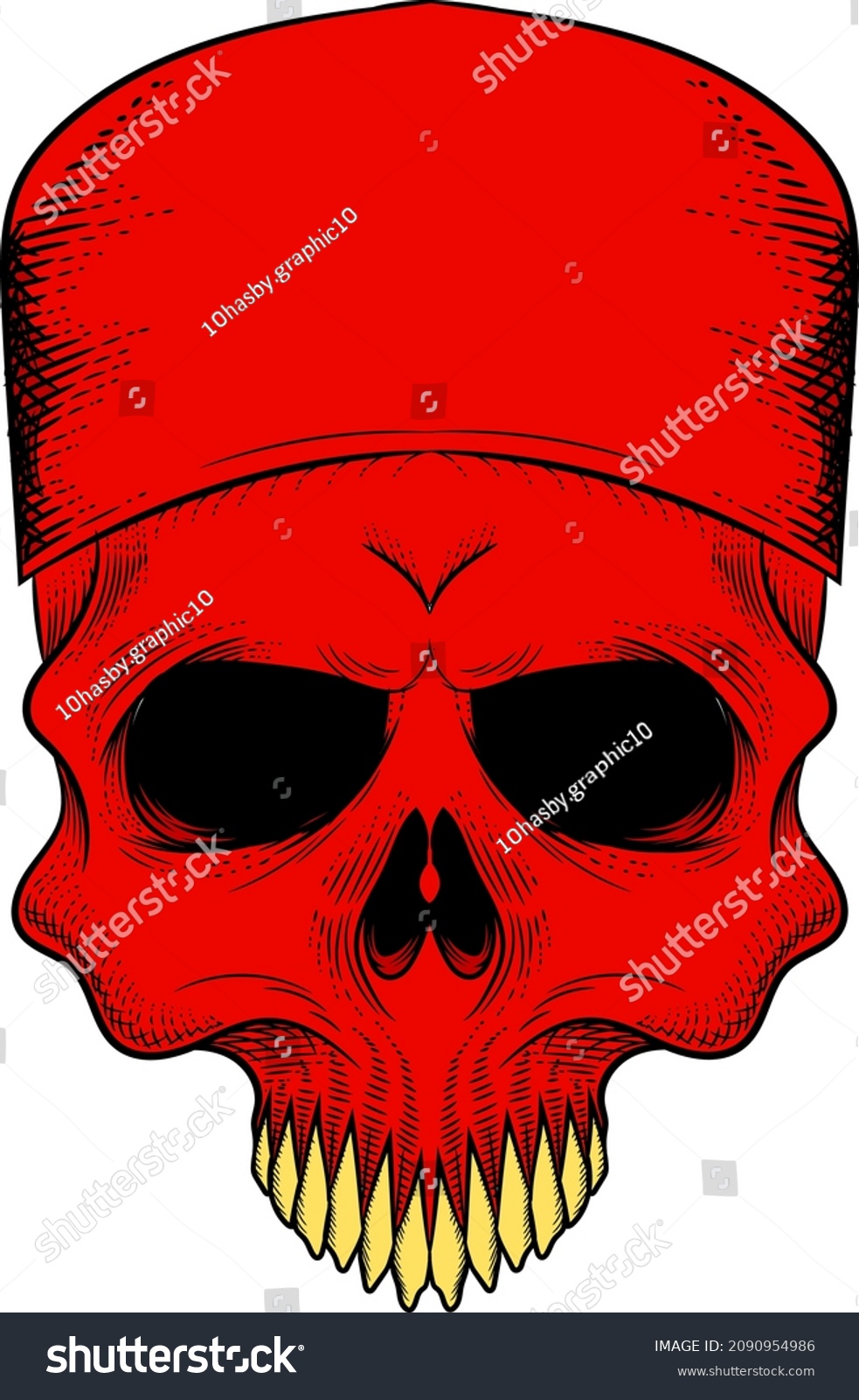 Human Skull Skull Cap Vector Illustration Stock Vector Royalty Free 2090954986 Shutterstock 8511