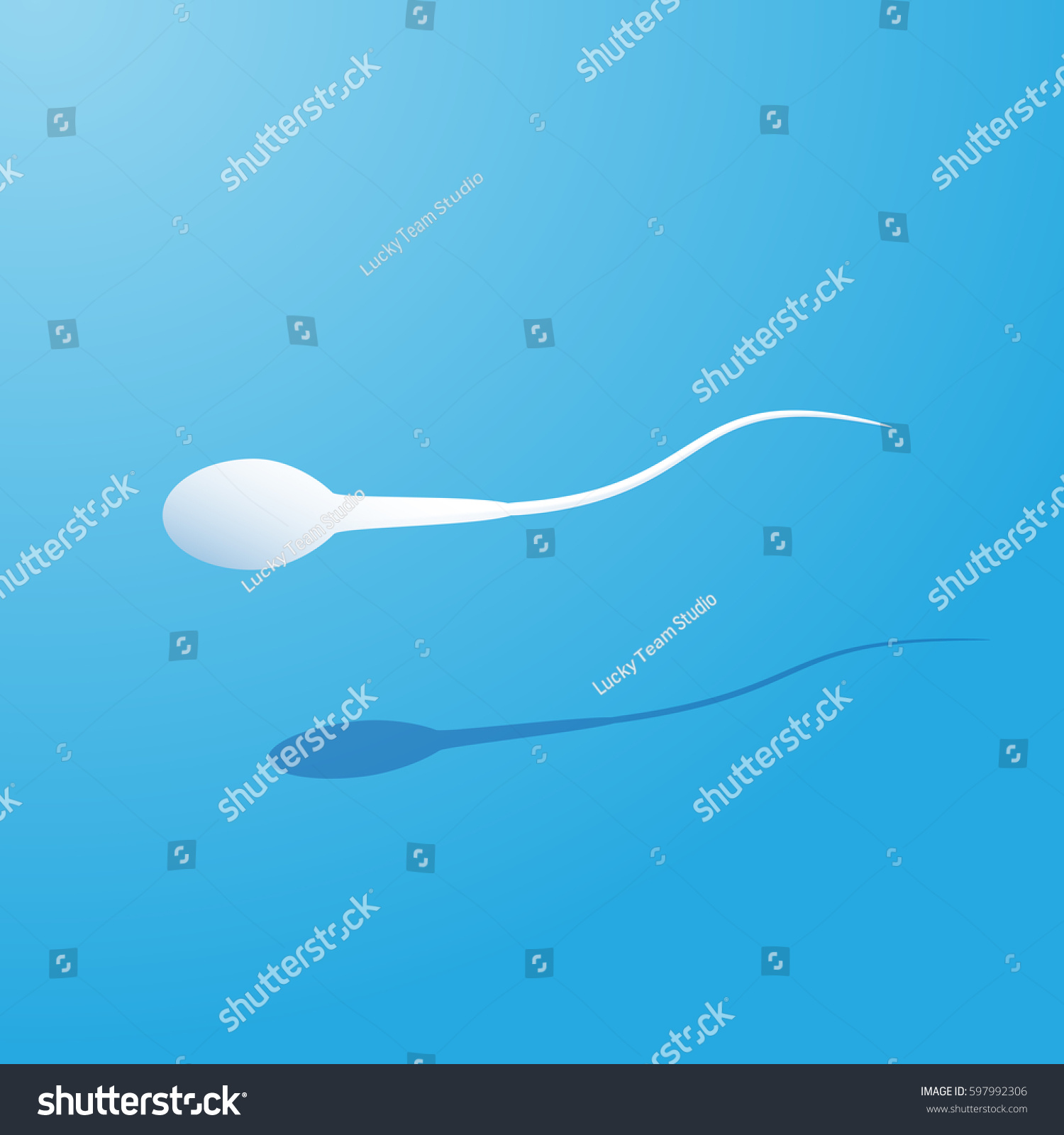 Human Sperm Cell Male Fertility Vector Vector De Stock Libre De