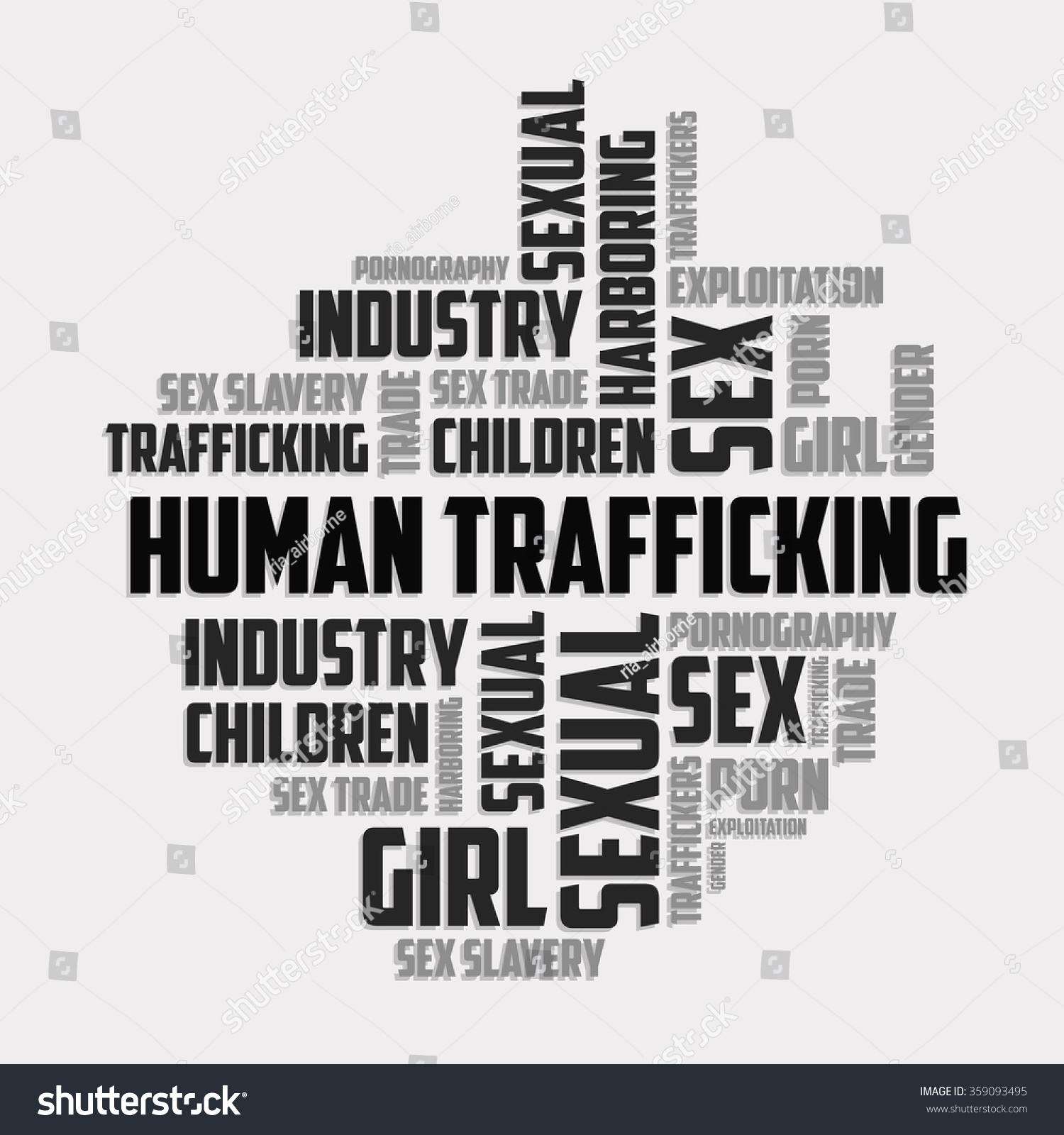 Human Trafficking Vector Template เวกเตอร์สต็อก ปลอดค่าลิขสิทธิ์ 359093495 2123