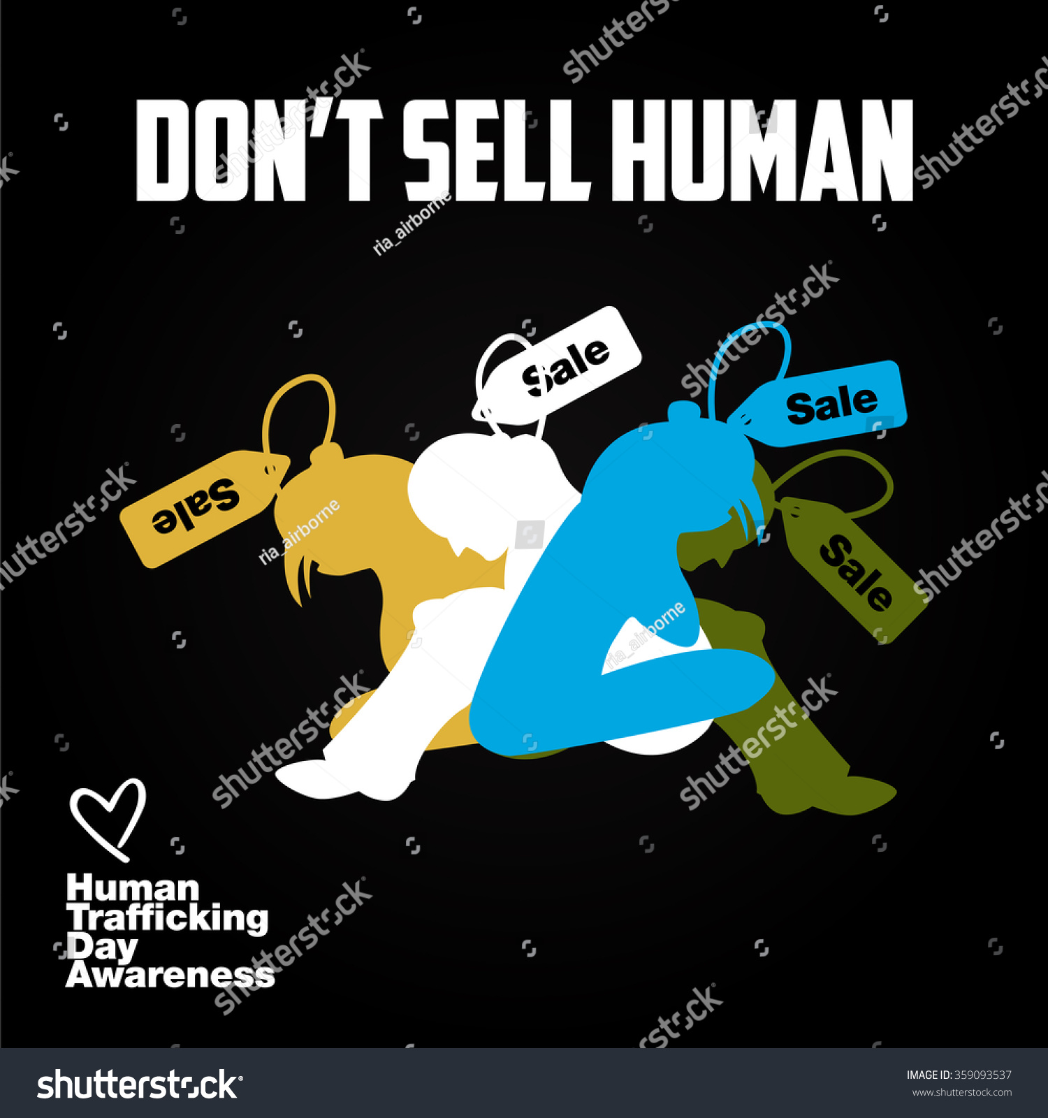 Human Trafficking Vector Template Vector De Stock Libre De Regalías 359093537 Shutterstock 6266