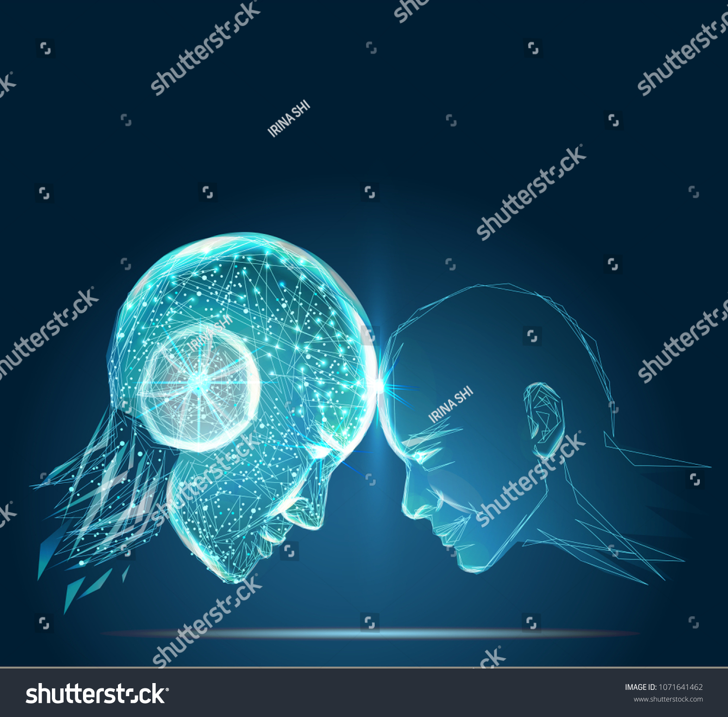 Humans Vs Robots Ai Artificial Intelligence Stock Vector Royalty Free Humans Vs Robots Ai Artificial Intelligence Stock Vector Royalty Free