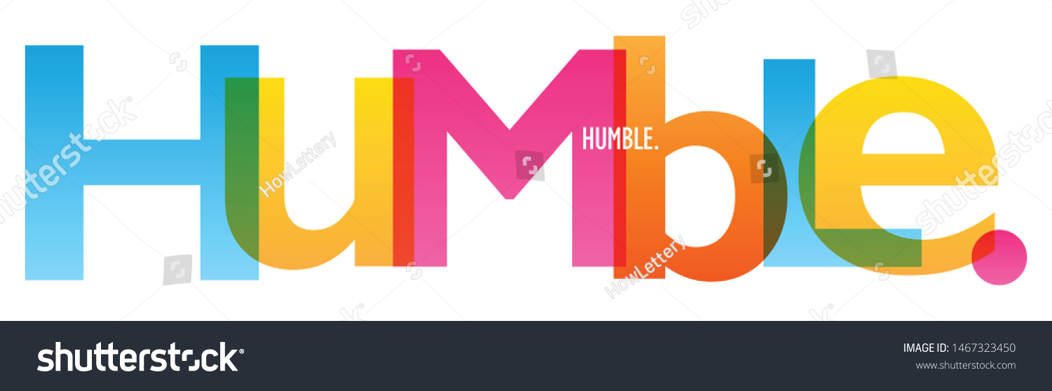 Humble Colorful Vector Typography Banner: เวกเตอร์สต็อก (ปลอดค่าลิขสิทธิ์) 1467323450 | Shutterstock