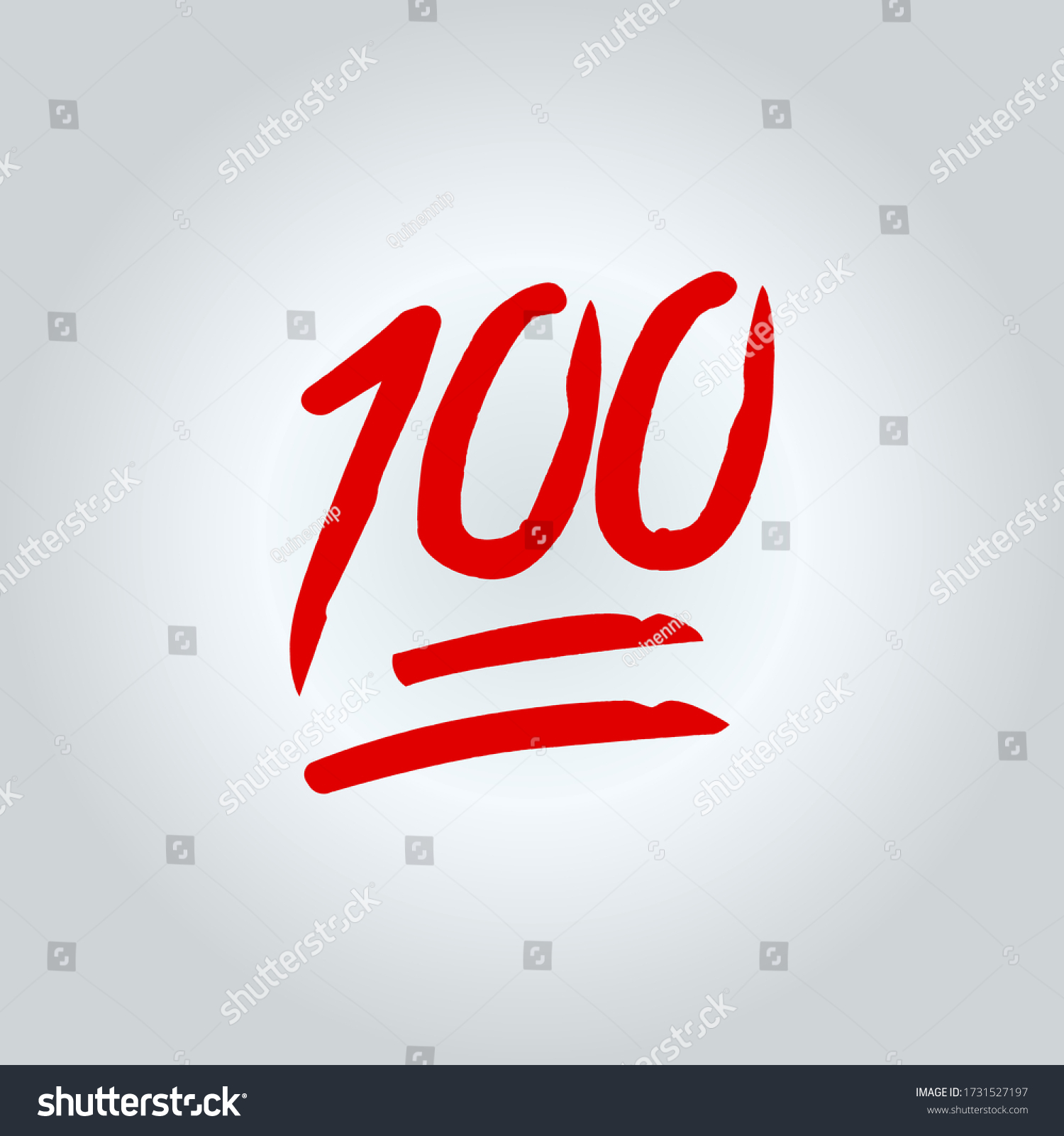 SVG of Hundred points emoji. Red hundred symbol modern, simple, vector, icon for website design, mobile app, ui. Vector Illustration svg