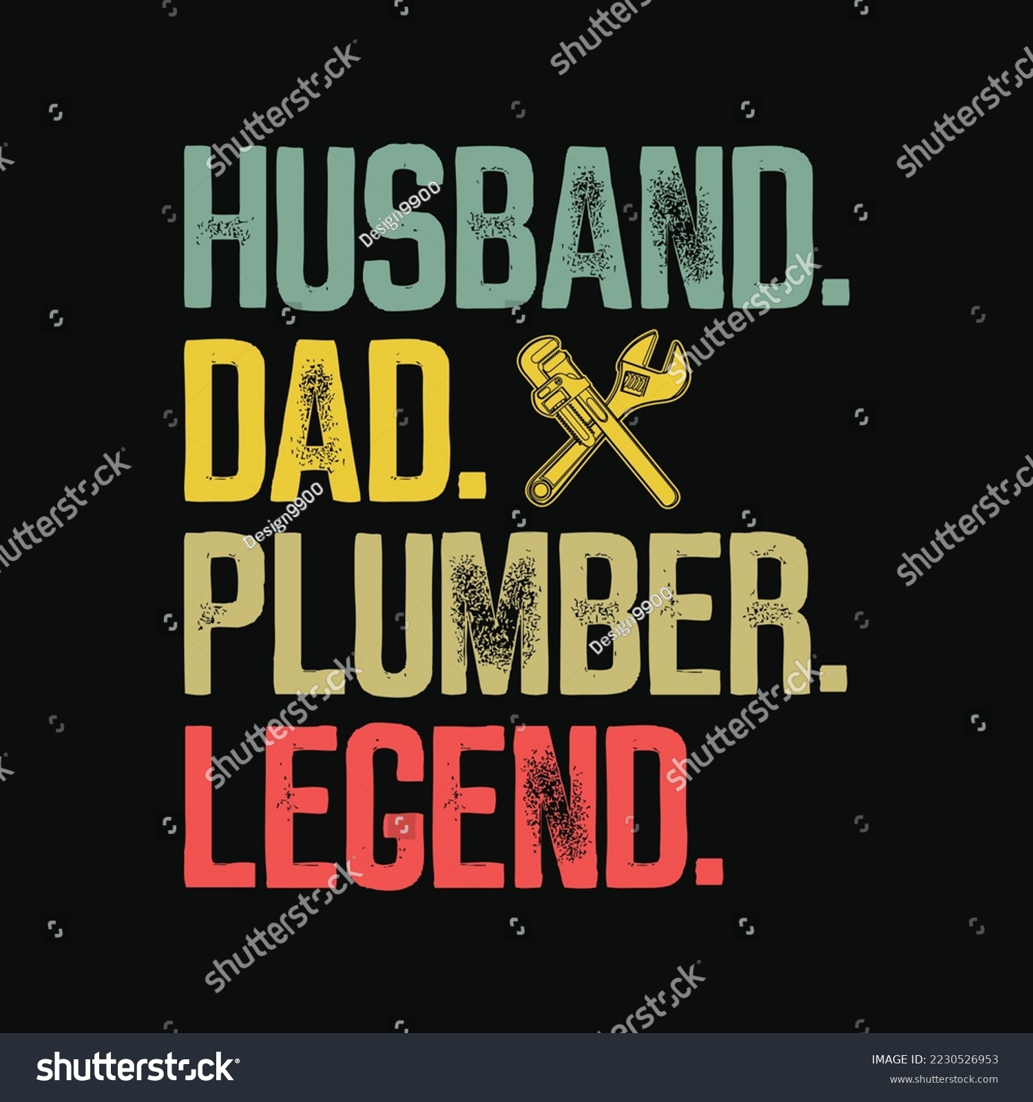 SVG of Husband Dad Plumber Legend svg design svg