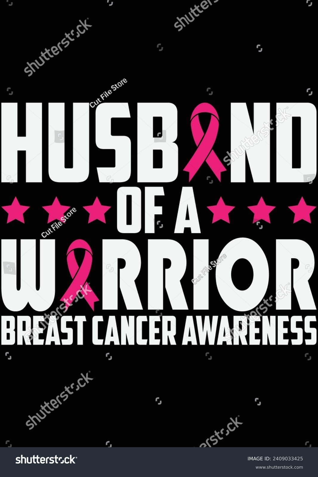 SVG of Husband Of A Warrior Beast Cancer eps cut file for cutting machine svg