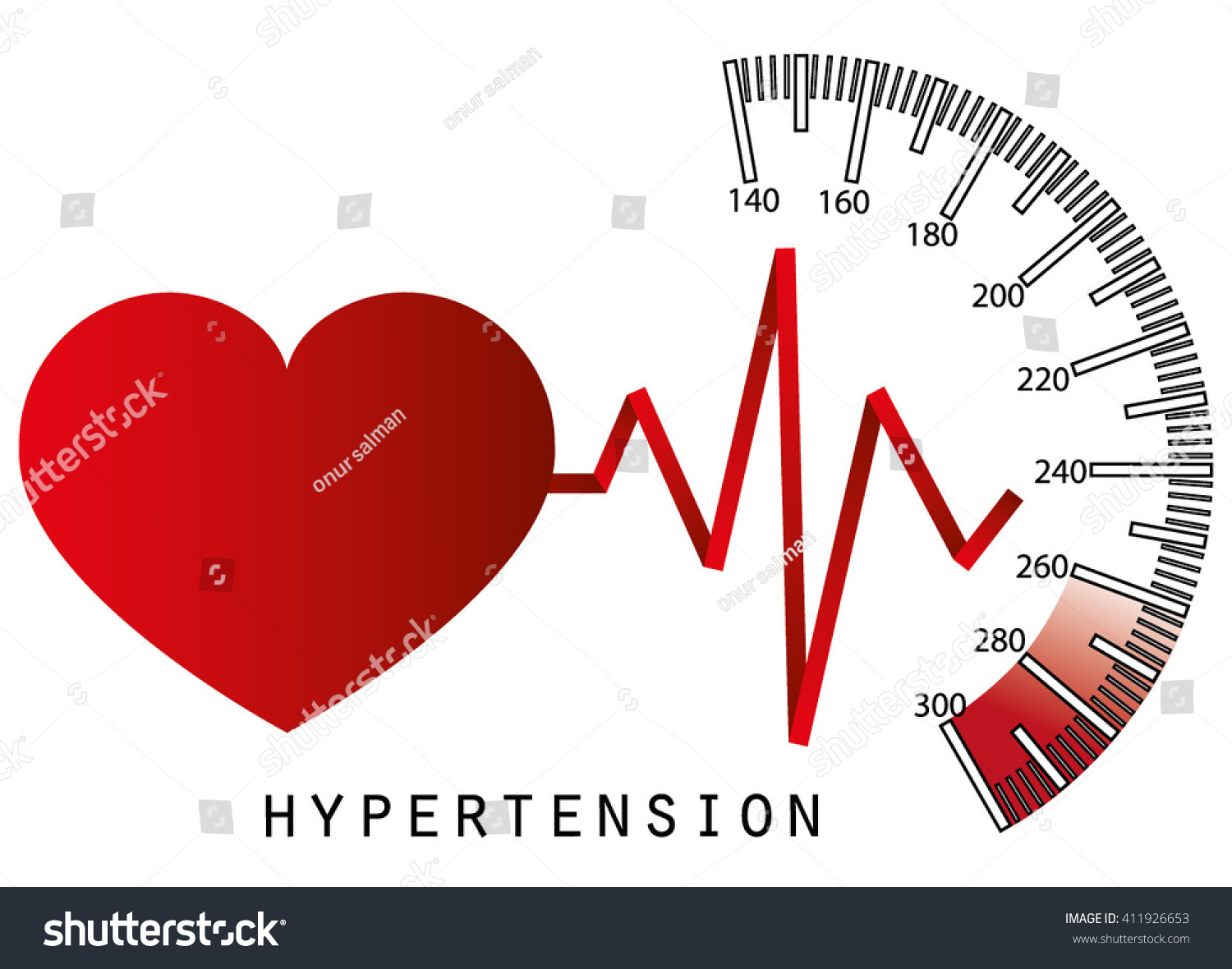 Hypertension Stock Vector 411926653 : Shutterstock