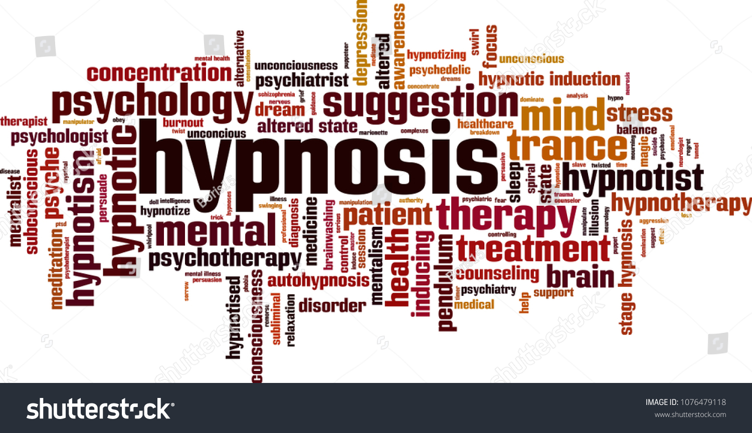 Hypnosis Word Cloud Concept Vector Illustration Stock Vector (Royalty ...