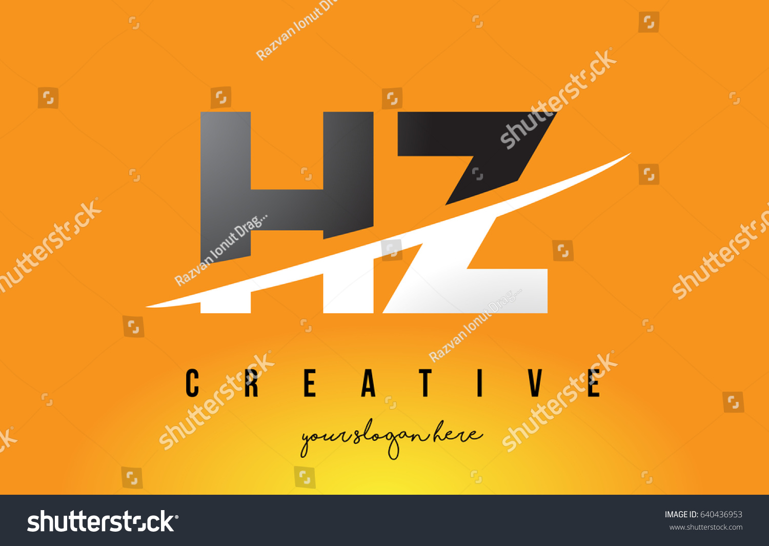 Hz H Z Letter Modern Logo Stock Vector Royalty Free 640436953 Shutterstock