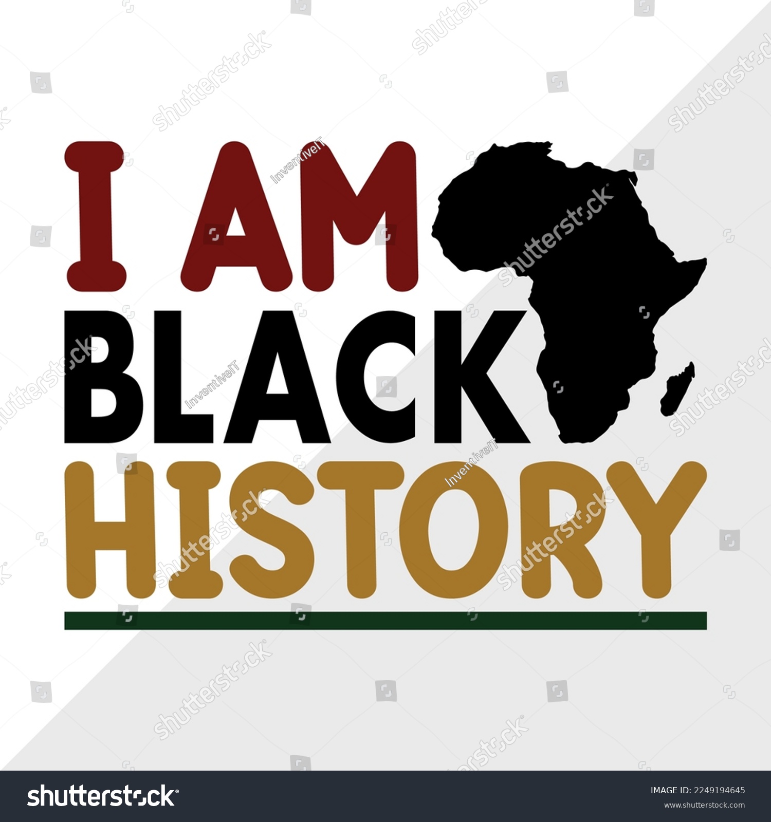 SVG of I Am Black History SVG Printable Vector Illustration svg