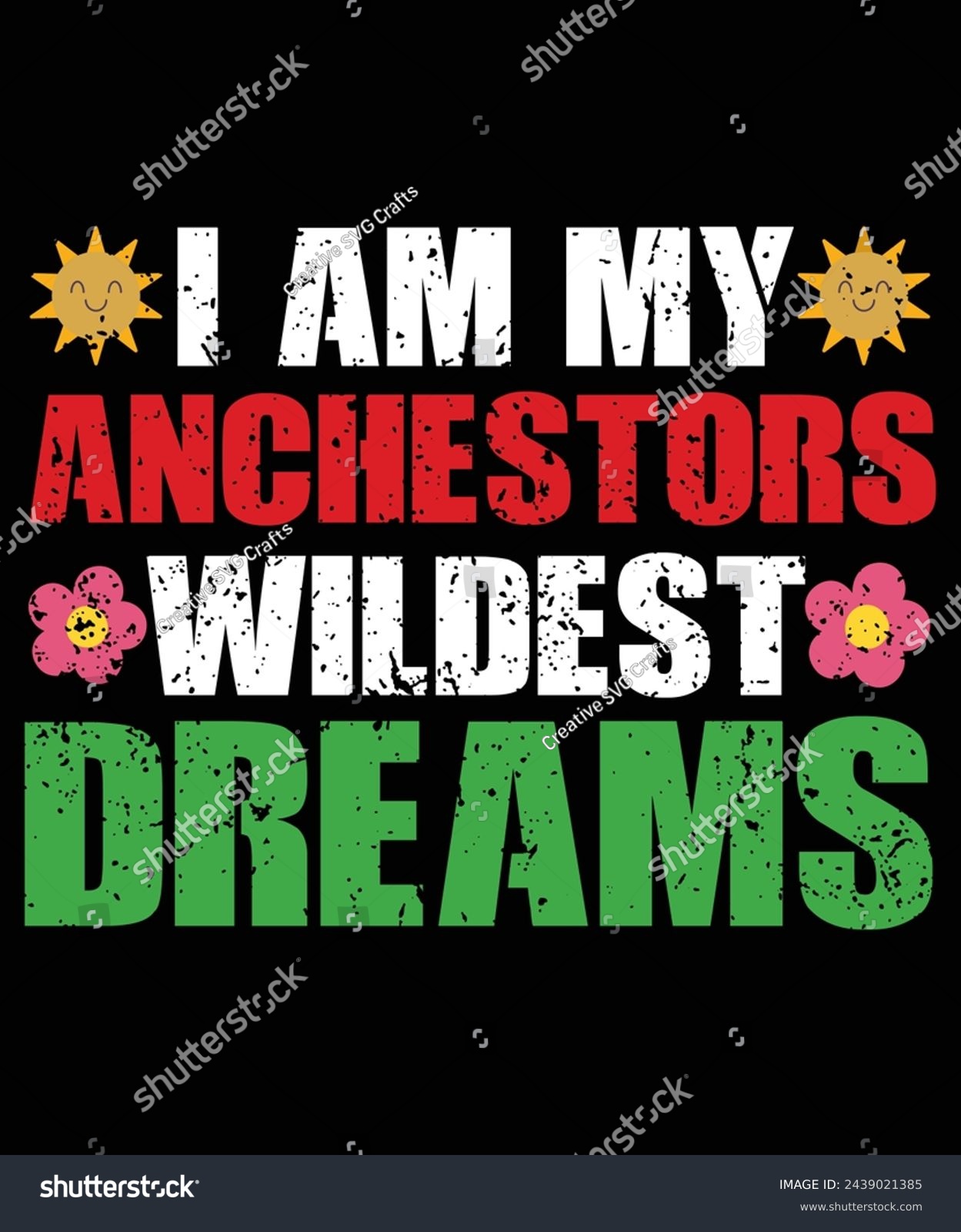 SVG of I Am My Ancestors Wildest Dream - Black History Month T-Shirt
 svg