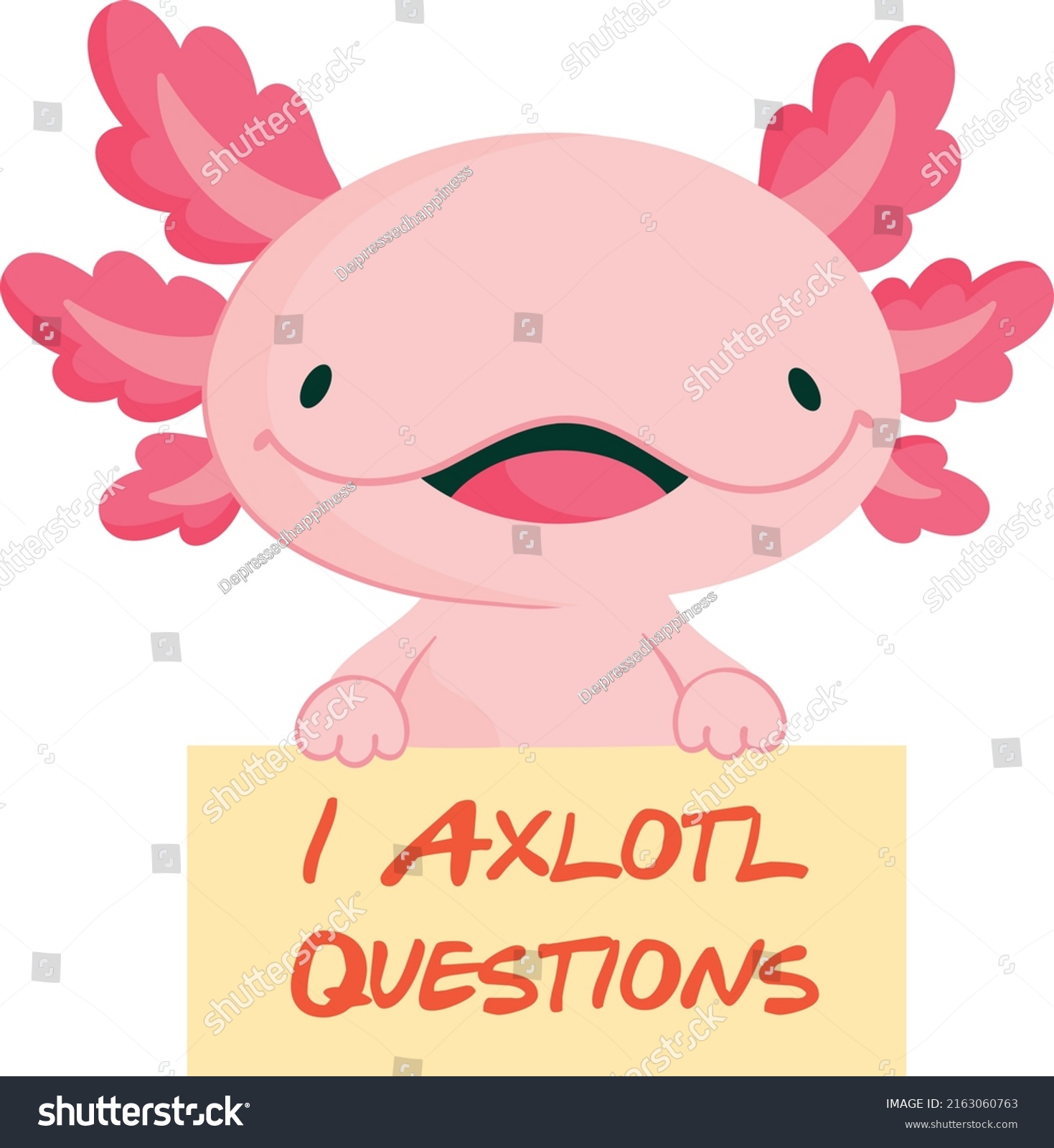 SVG of I axolotl questions Cute adorable baby axolotl pink svg