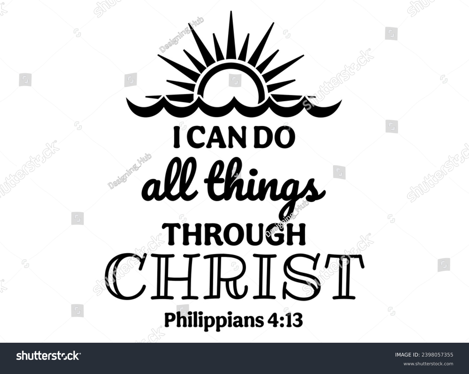 SVG of I can Do All Thing Through Christ Logo svg