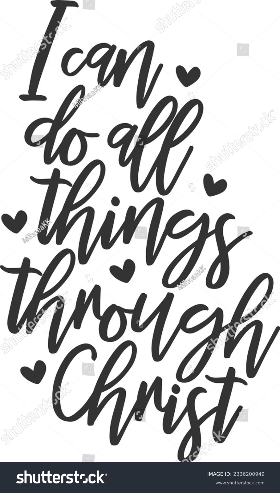 SVG of I Can Do All Things Through Christ - Bible Verse svg