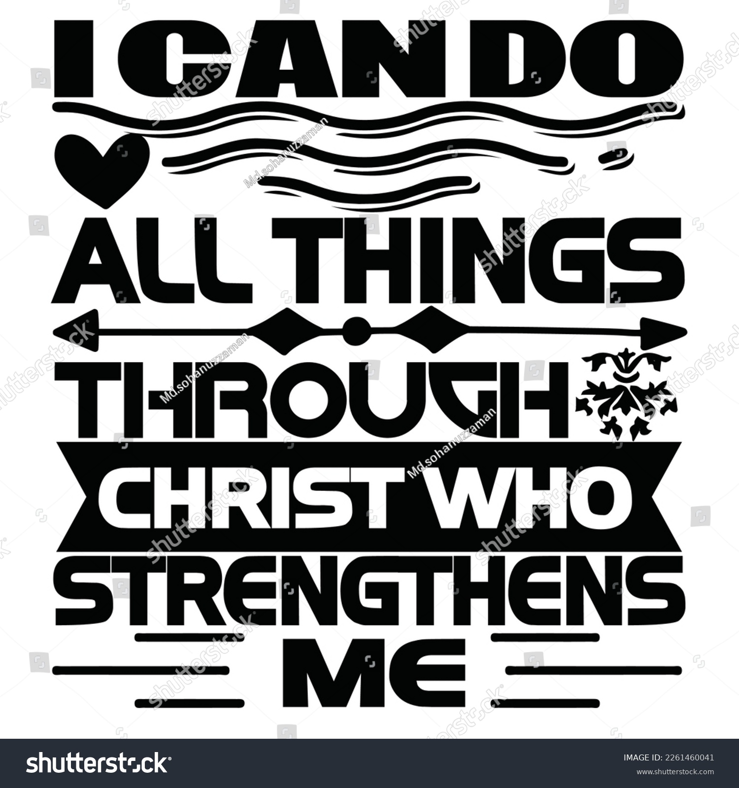 SVG of I Can Do All Things Through Christ Who Strengthens Me svg