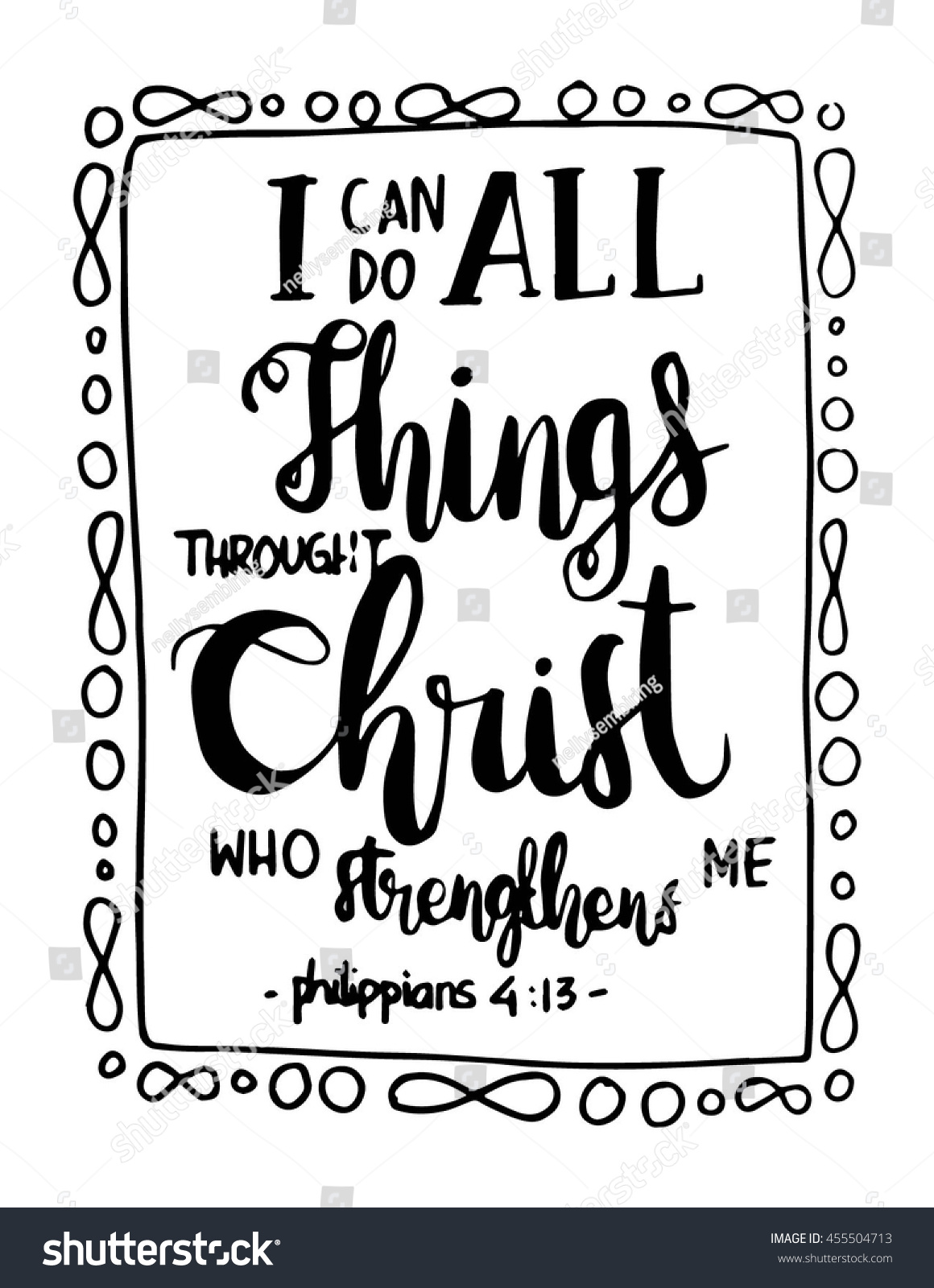 SVG of i can do all things through Christ who strengthens me on white background svg
