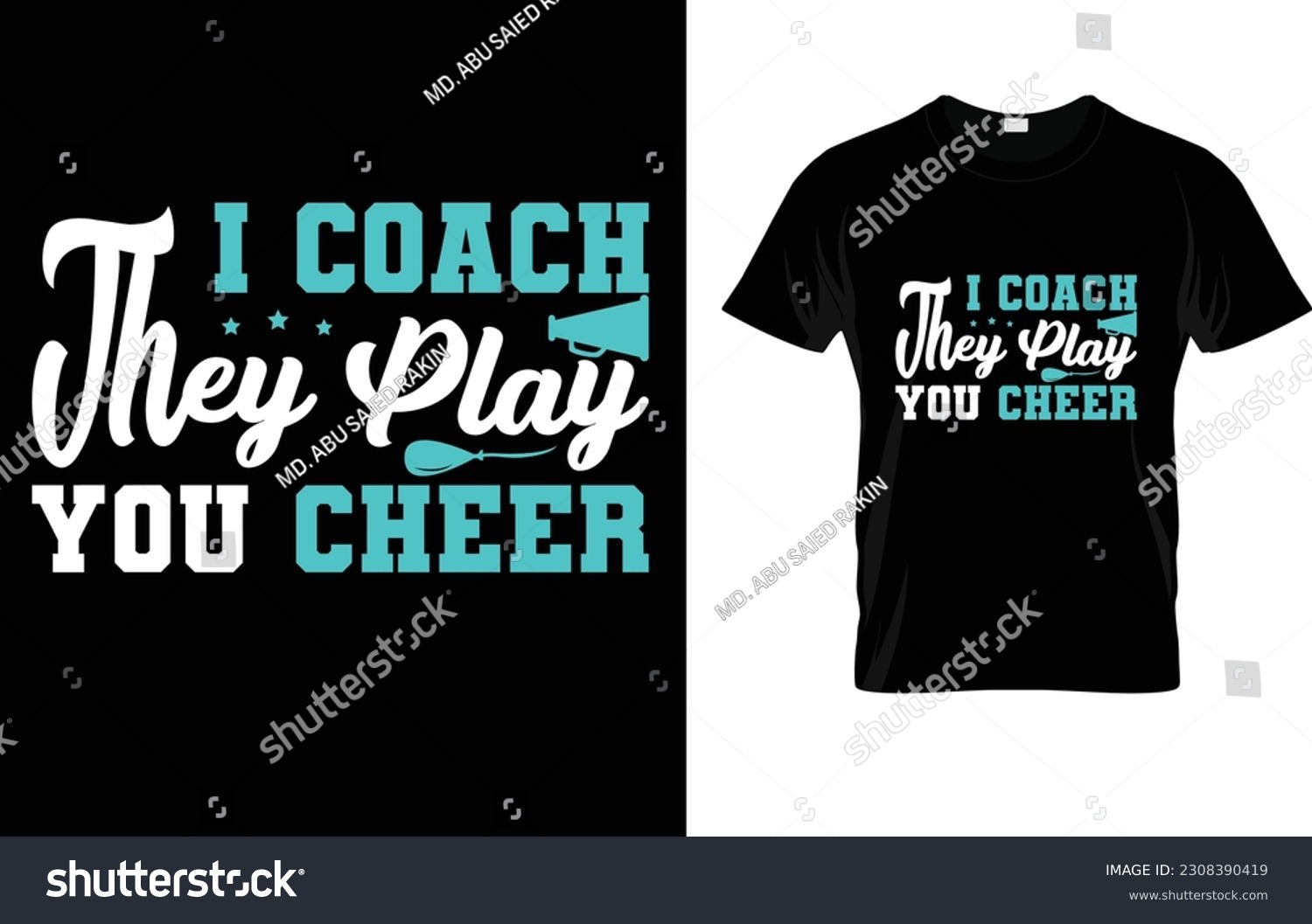 SVG of I Coach They Play You Cheer Coaching T-Shirt svg
