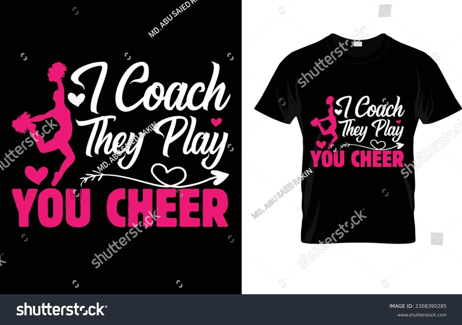 SVG of I Coach They Play You Cheer  T-Shirt svg