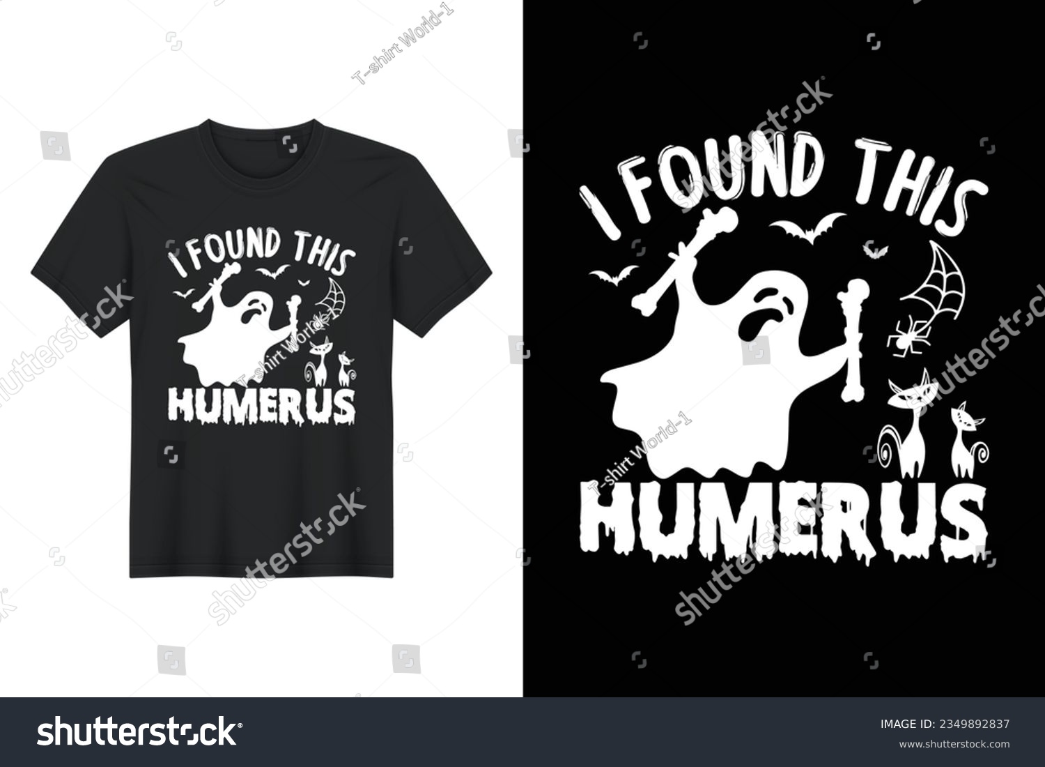 SVG of I Found This Humerus, Halloween T Shirt Design svg