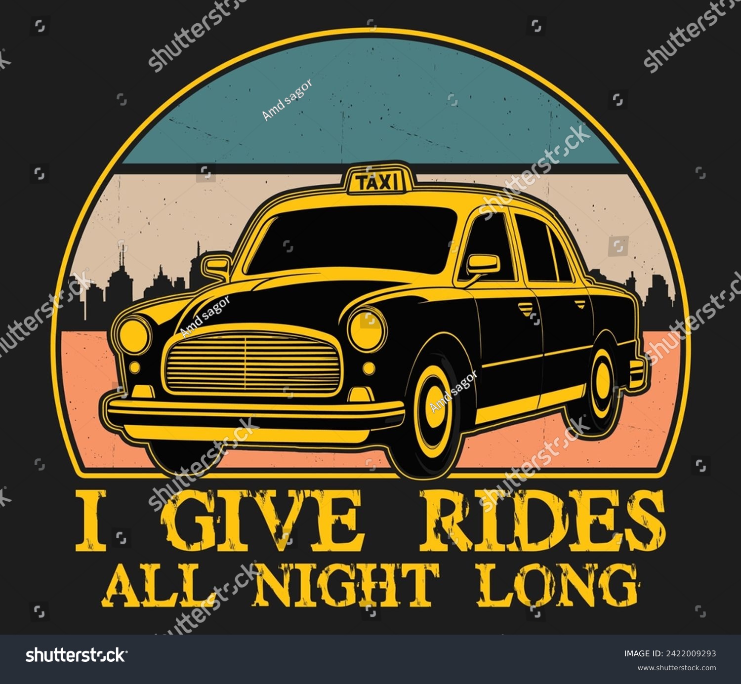 SVG of I give rides all night long trendy typography T-shirt design Print template svg